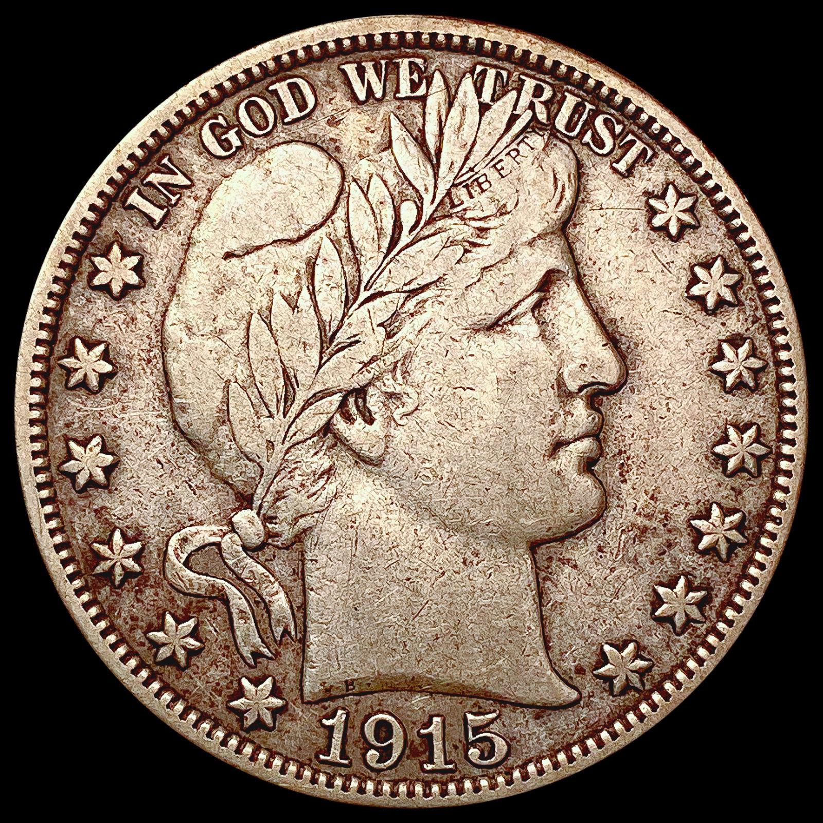 1915-S Barber Half Dollar LIGHTLY CIRCULATED (1 of 2)