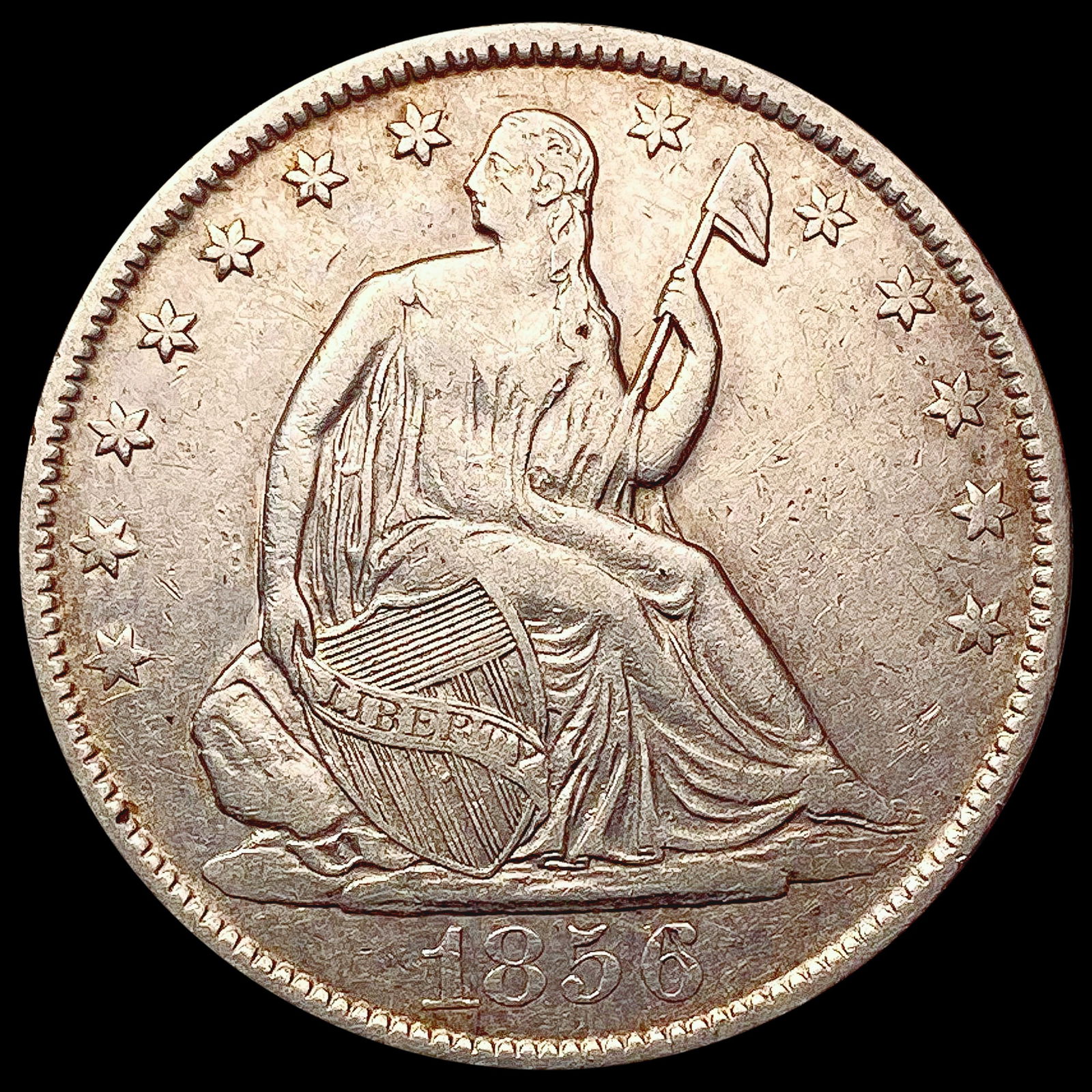 1856-O Seated Liberty Half Dollar CLOSELY UNCIRCULATED (1 of 2)