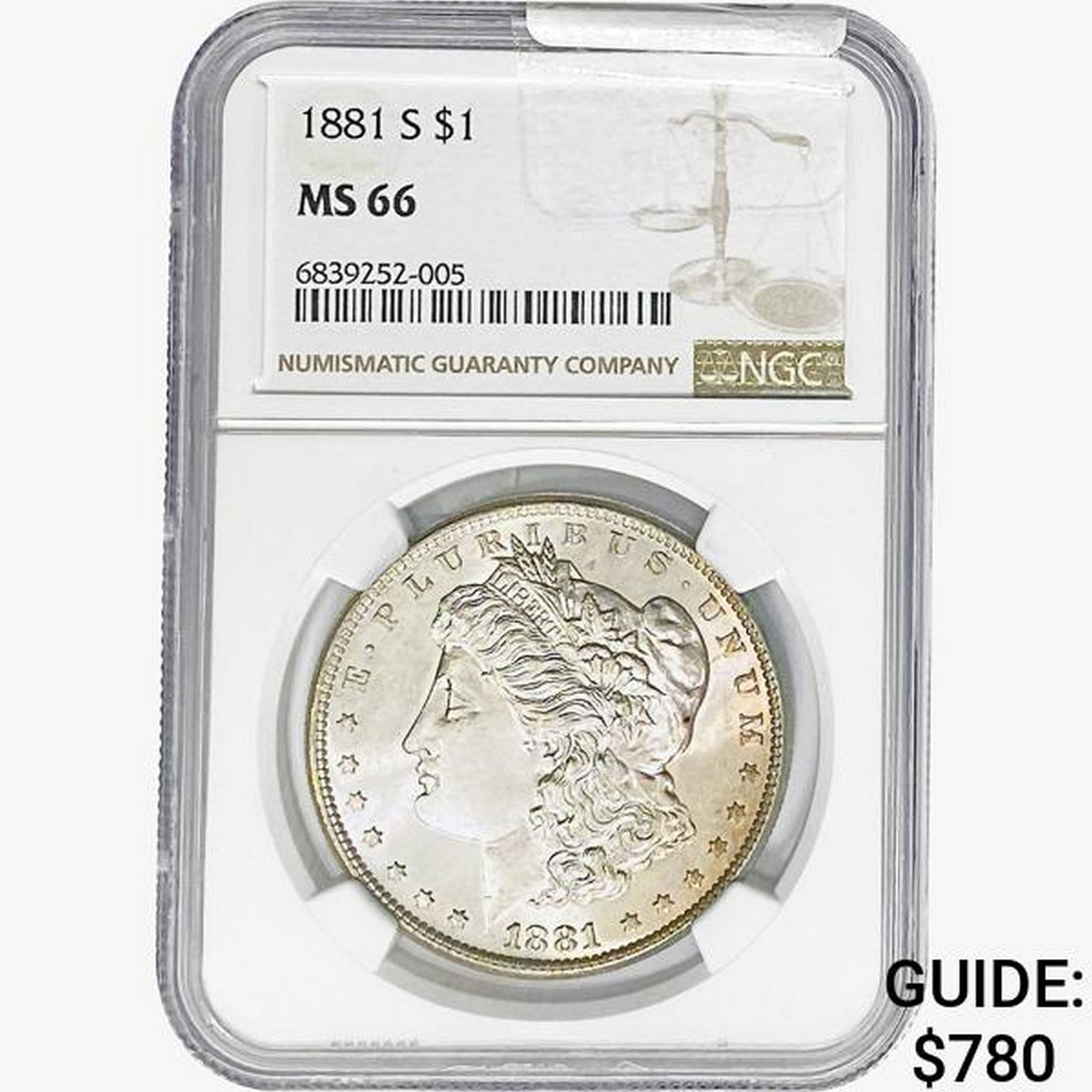 1881-S Morgan Silver Dollar NGC MS66 (1 of 2)