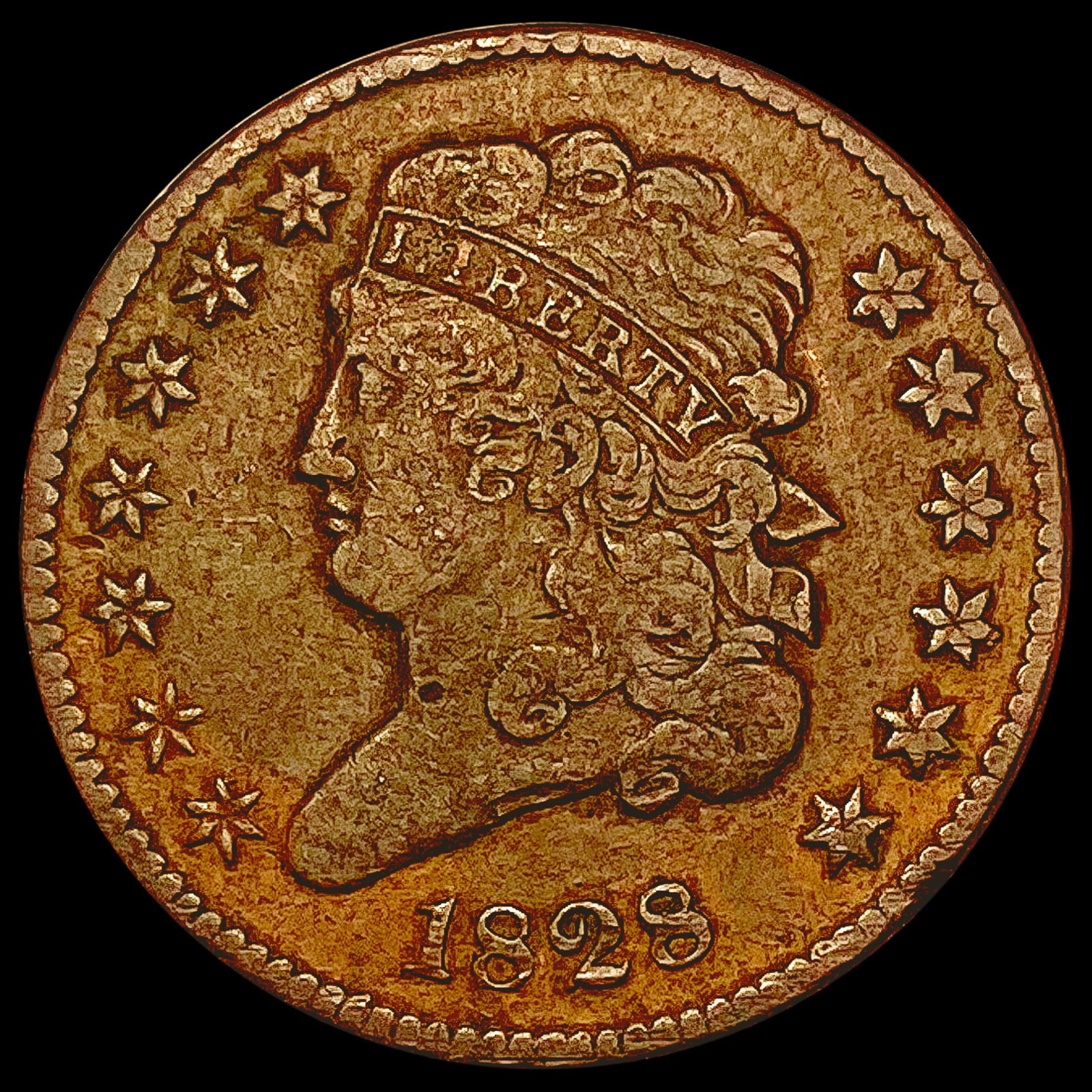 1828 Classic Head Half Cent LIGHTLY CIRCULATED (1 of 2)