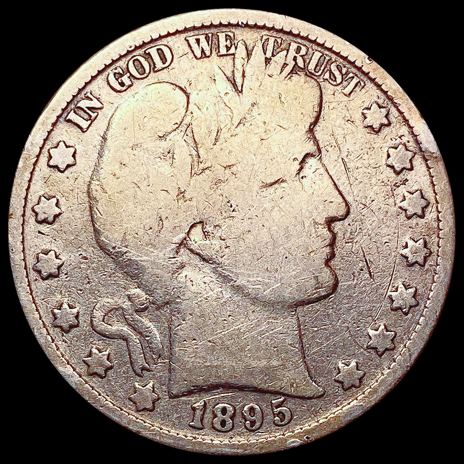 1895 Barber Half Dollar NICELY CIRCULATED (1 of 2)