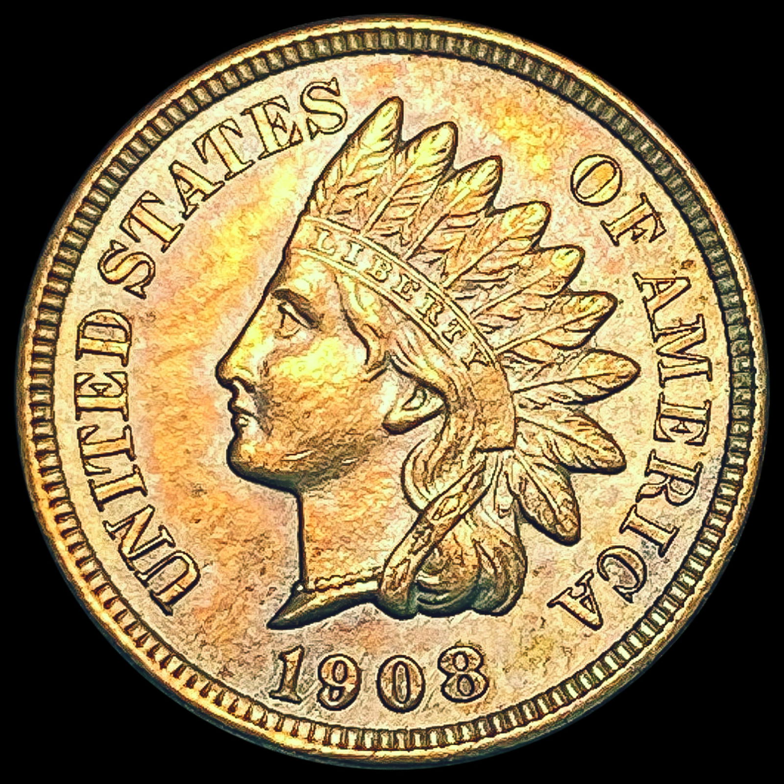 1908 Indian Head Cent UNCIRCULATED (1 of 2)