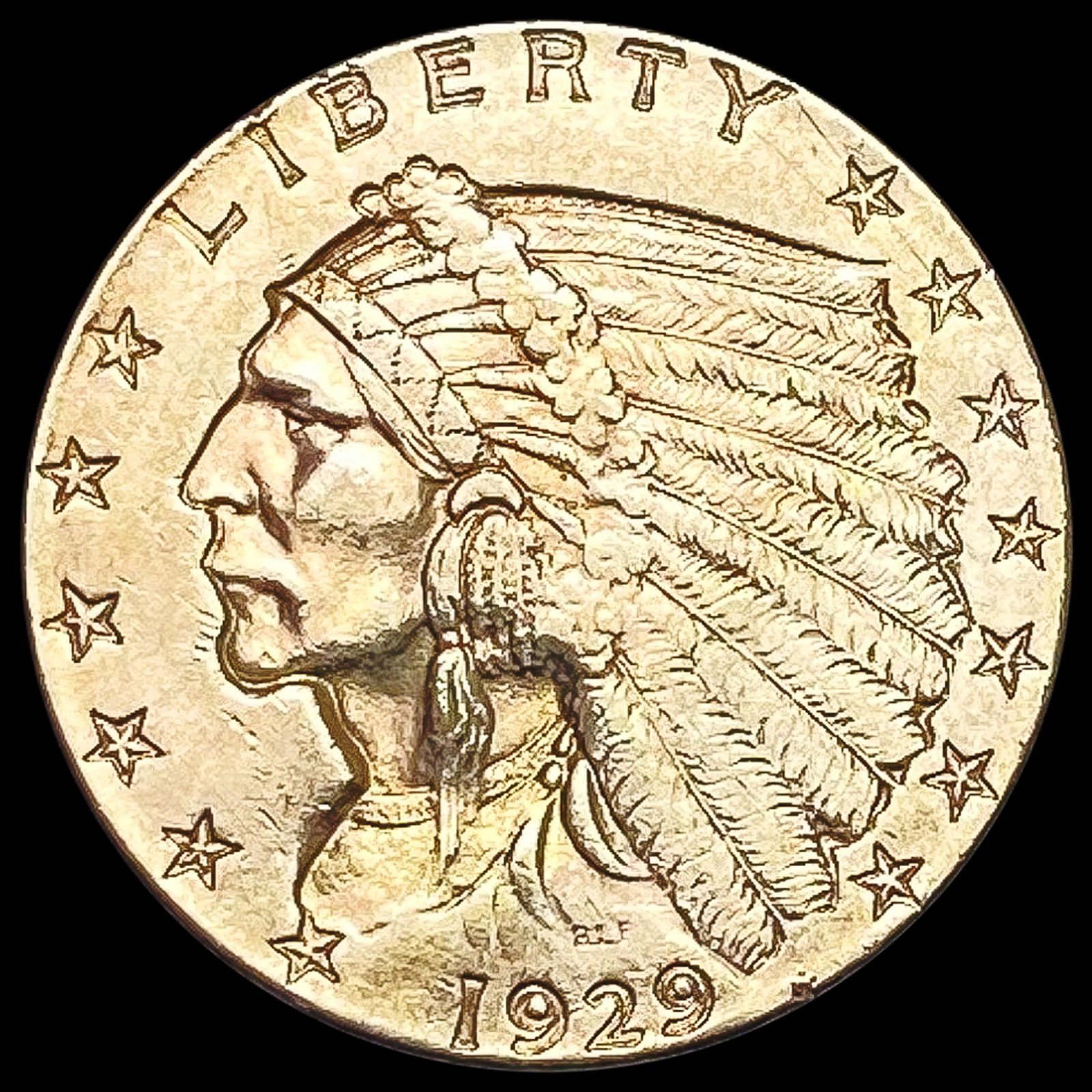 1929 $2.50 Gold Quarter Eagle UNCIRCULATED (1 of 2)