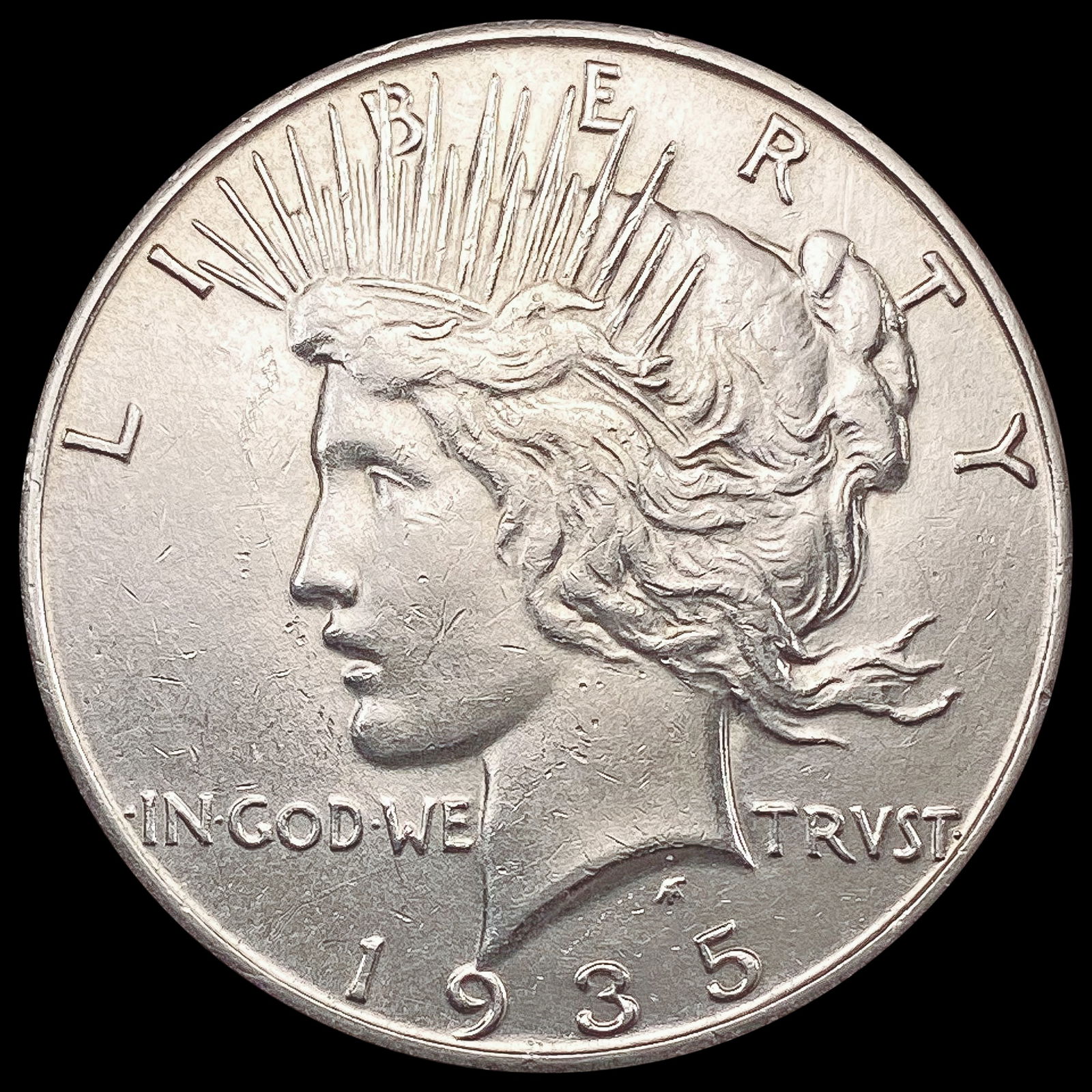 1935-S Silver Peace Dollar UNCIRCULATED (1 of 2)