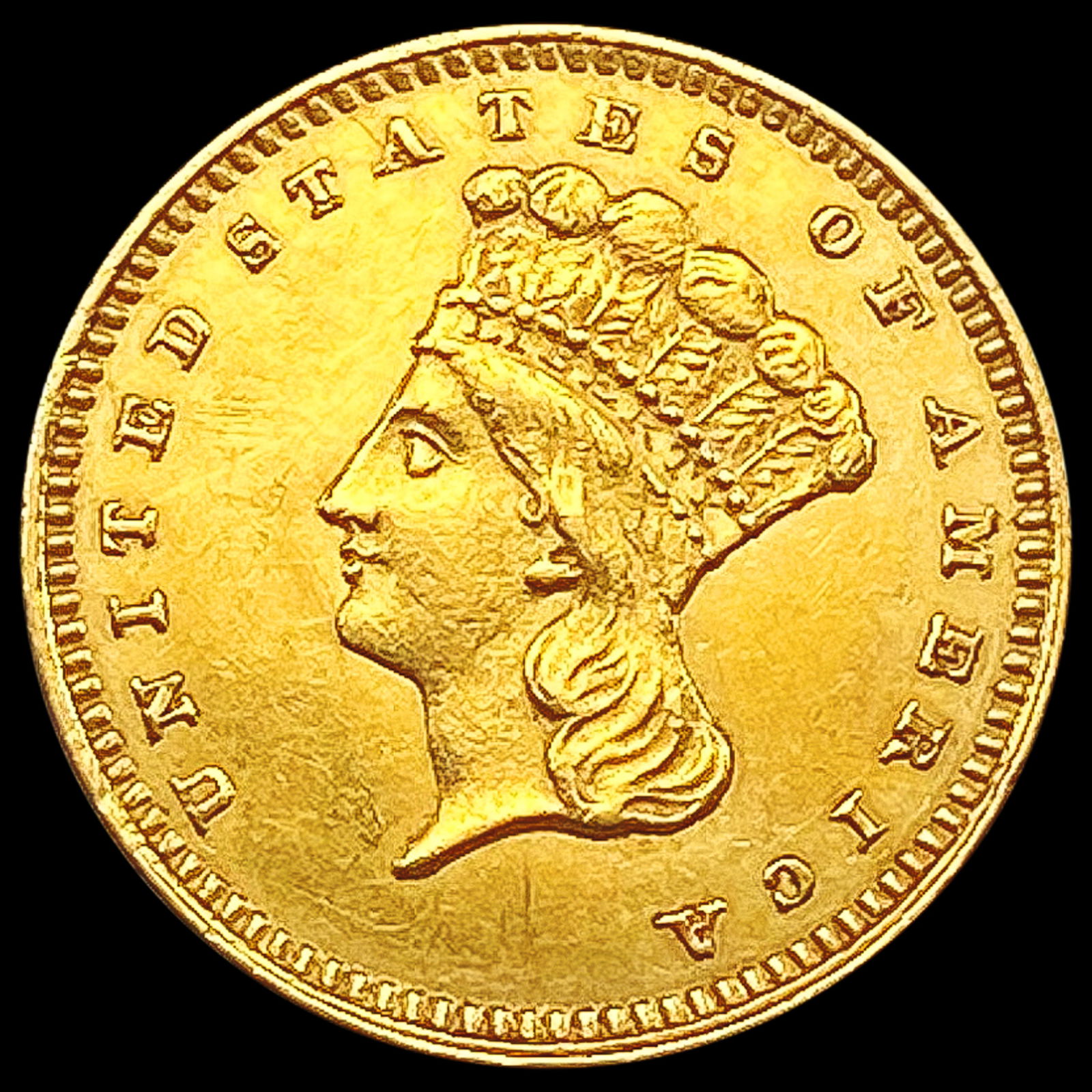 1862 Rare Gold Dollar CHOICE BU (1 of 2)