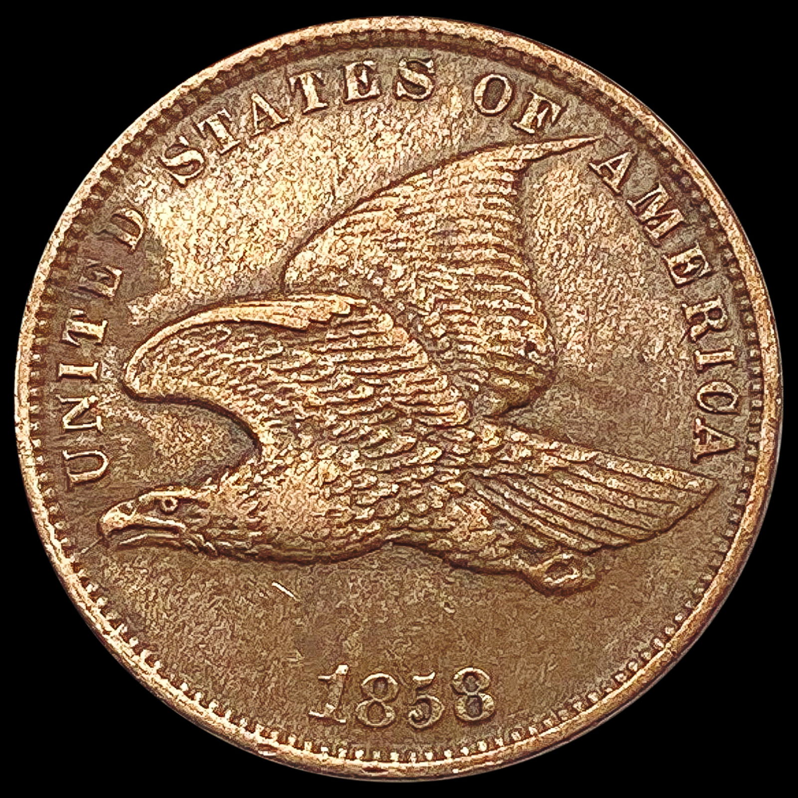 1858 Flying Eagle Cent CLOSELY UNCIRCULATED (1 of 2)