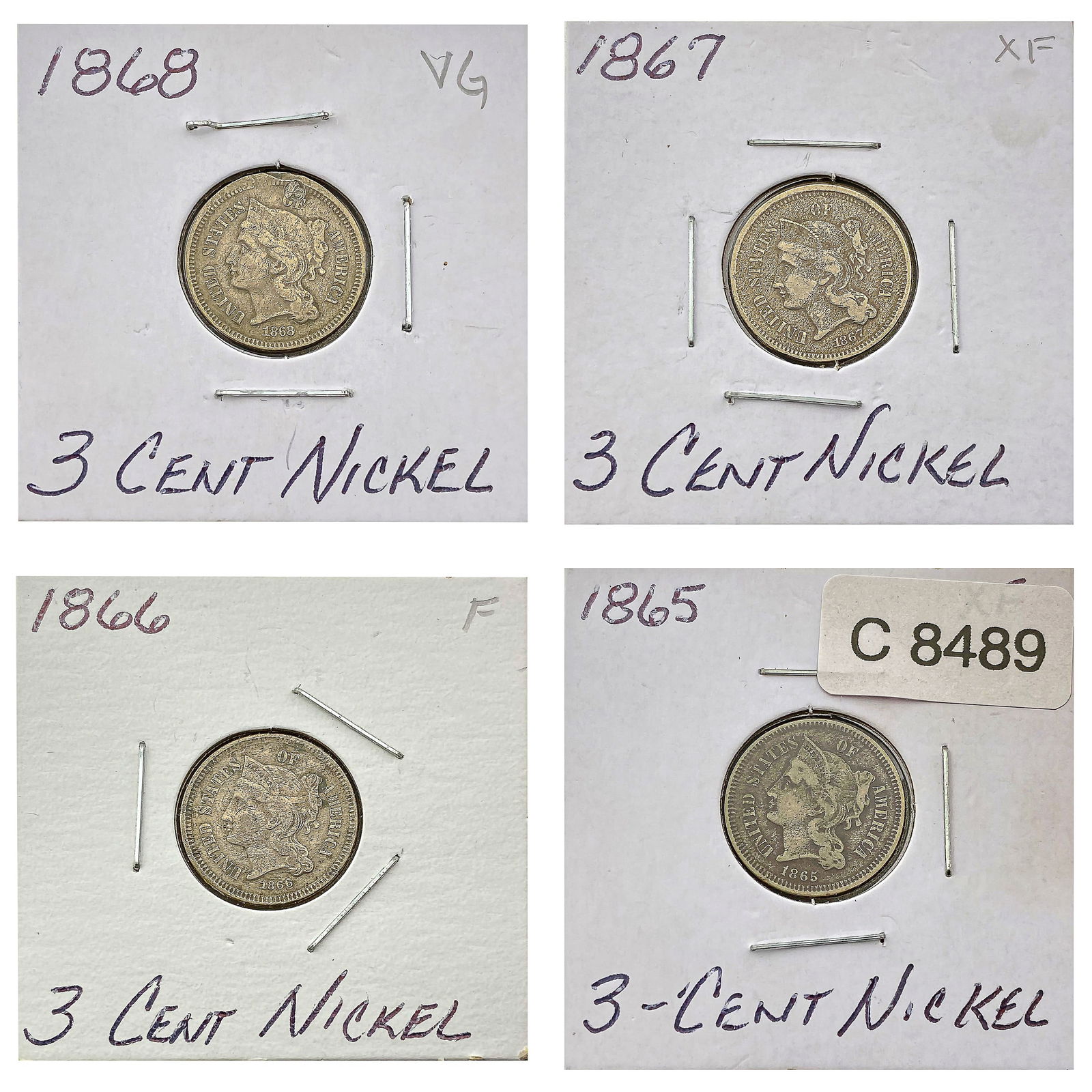 [4]1865-1868 Nickel Three Cent (1 of 2)