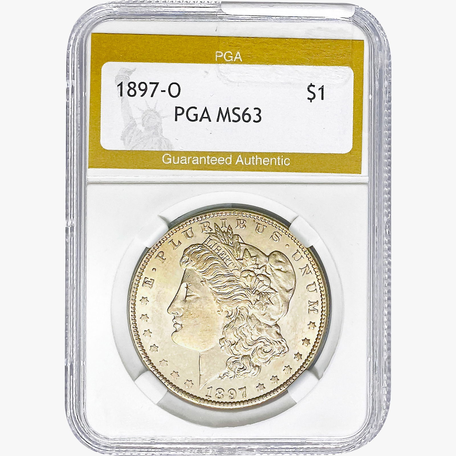 1897-O Morgan Silver Dollar PGA MS63 (1 of 2)