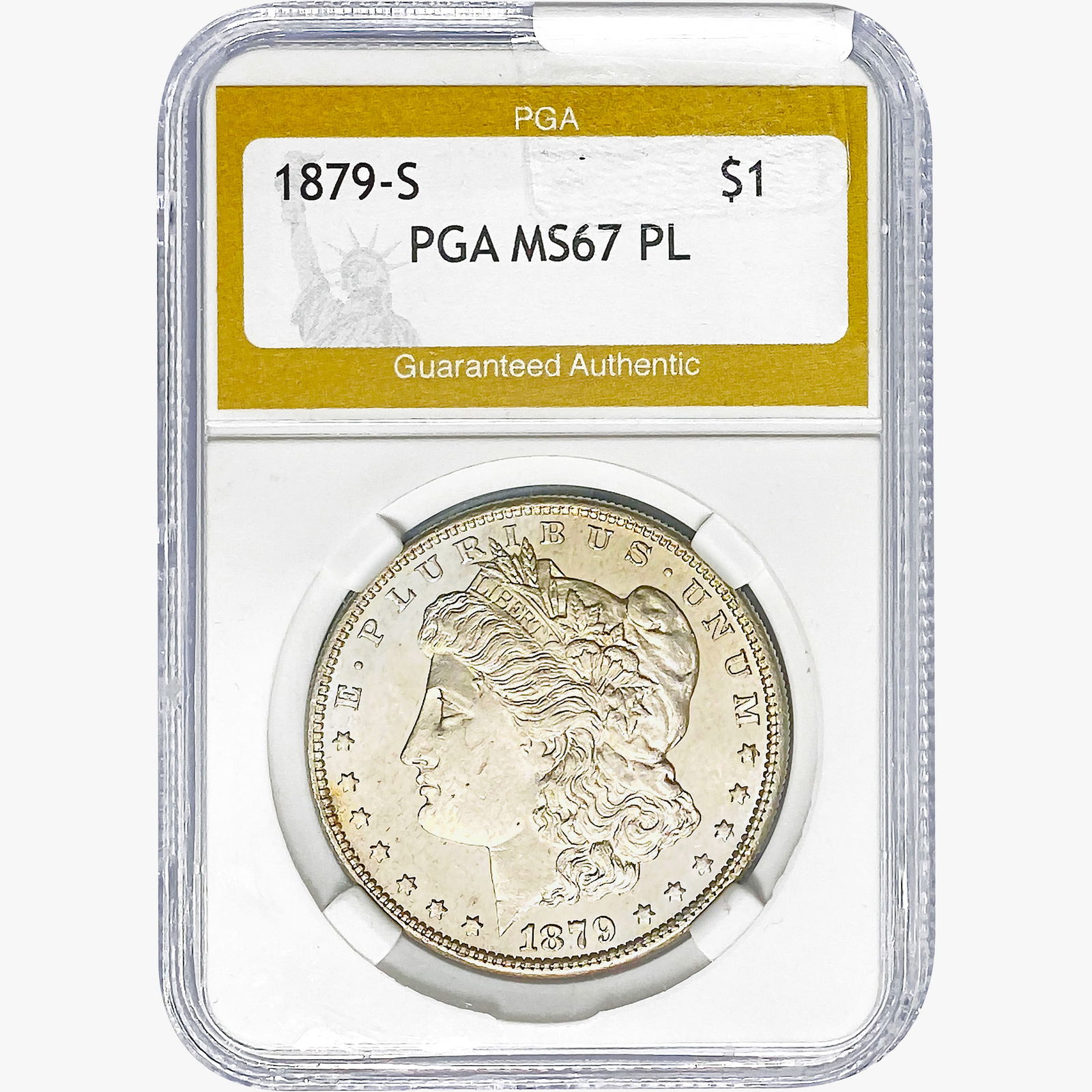 1879-S Morgan Silver Dollar PGA MS67 PL (1 of 2)
