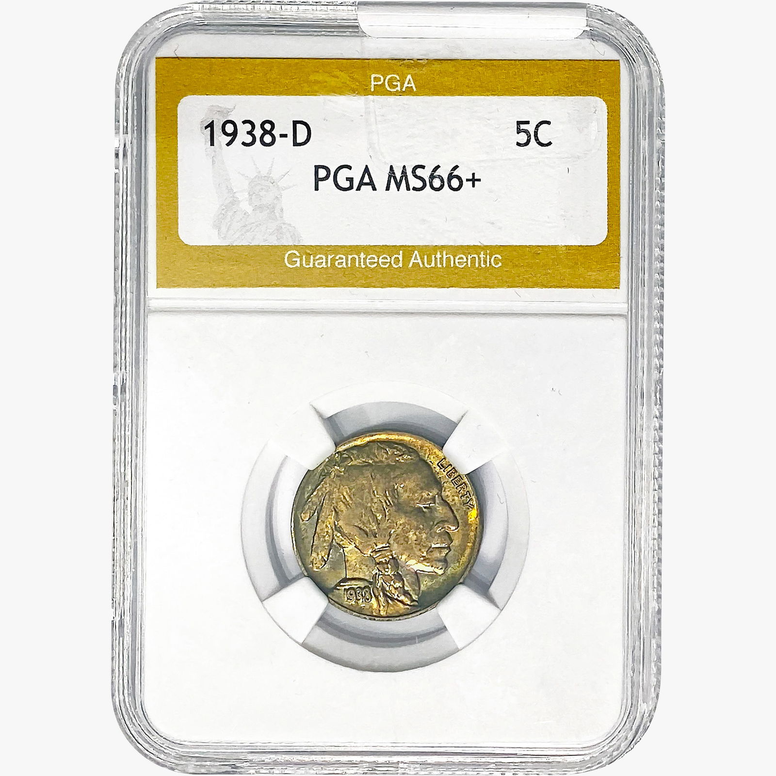 1938-D Buffalo Nickel PGA MS66+ (1 of 2)
