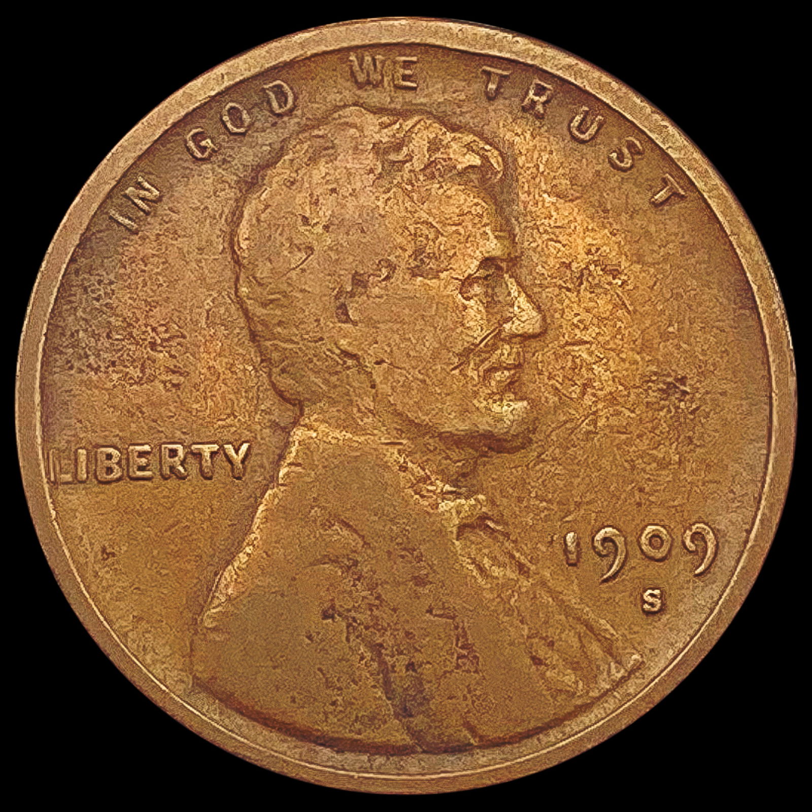 1909-S VDB Wheat Cent NICELY CIRCULATED (1 of 2)