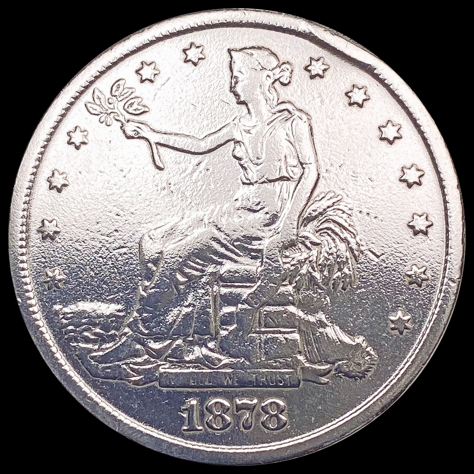 1878-S Silver Trade Dollar NICELY CIRCULATED (1 of 2)