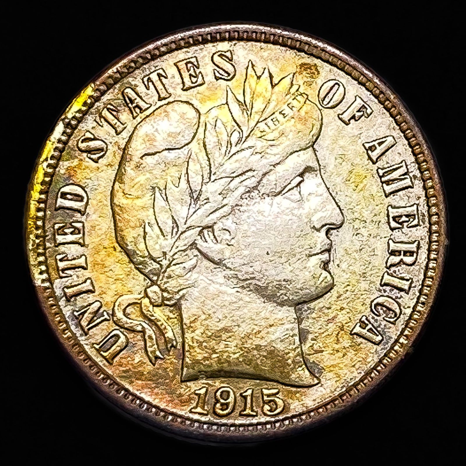 1915-S Barber Dime NEARLY UNCIRCULATED (1 of 2)