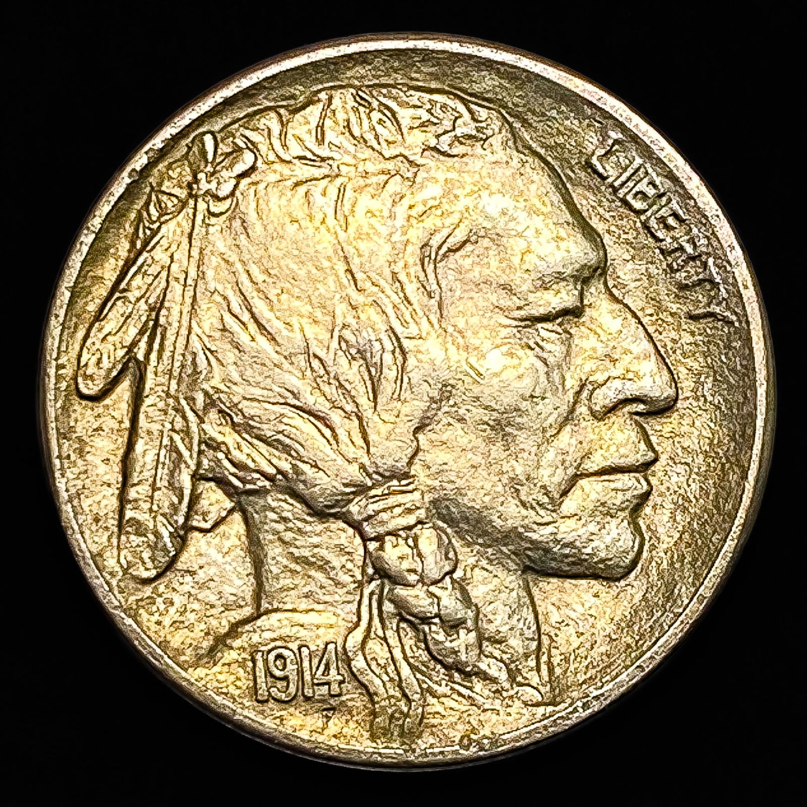 1914-S Buffalo Nickel UNCIRCULATED (1 of 2)