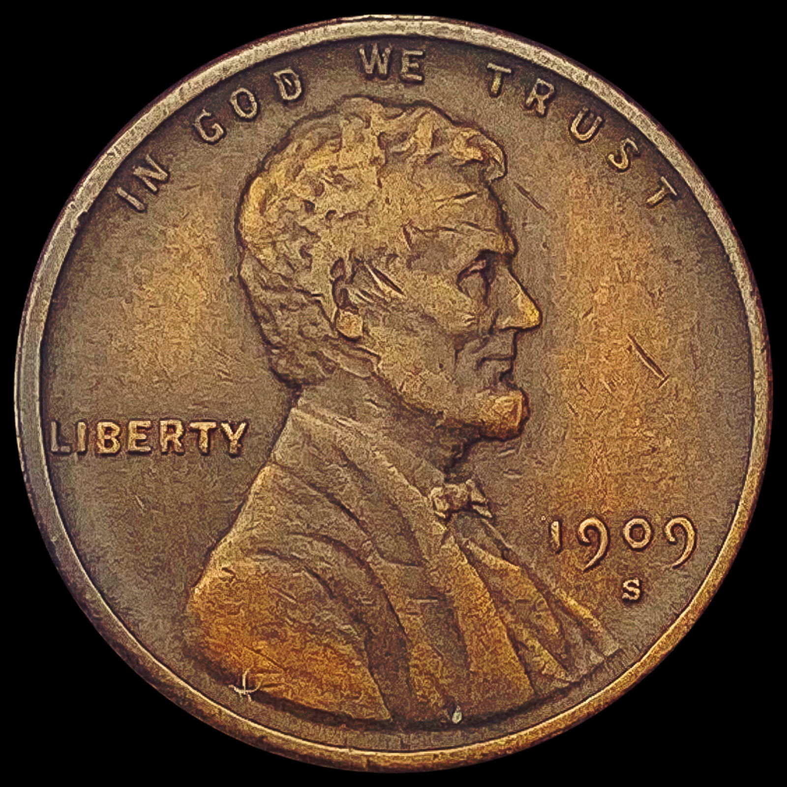 1909-S VDB Wheat Cent LIGHTLY CIRCULATED (1 of 2)