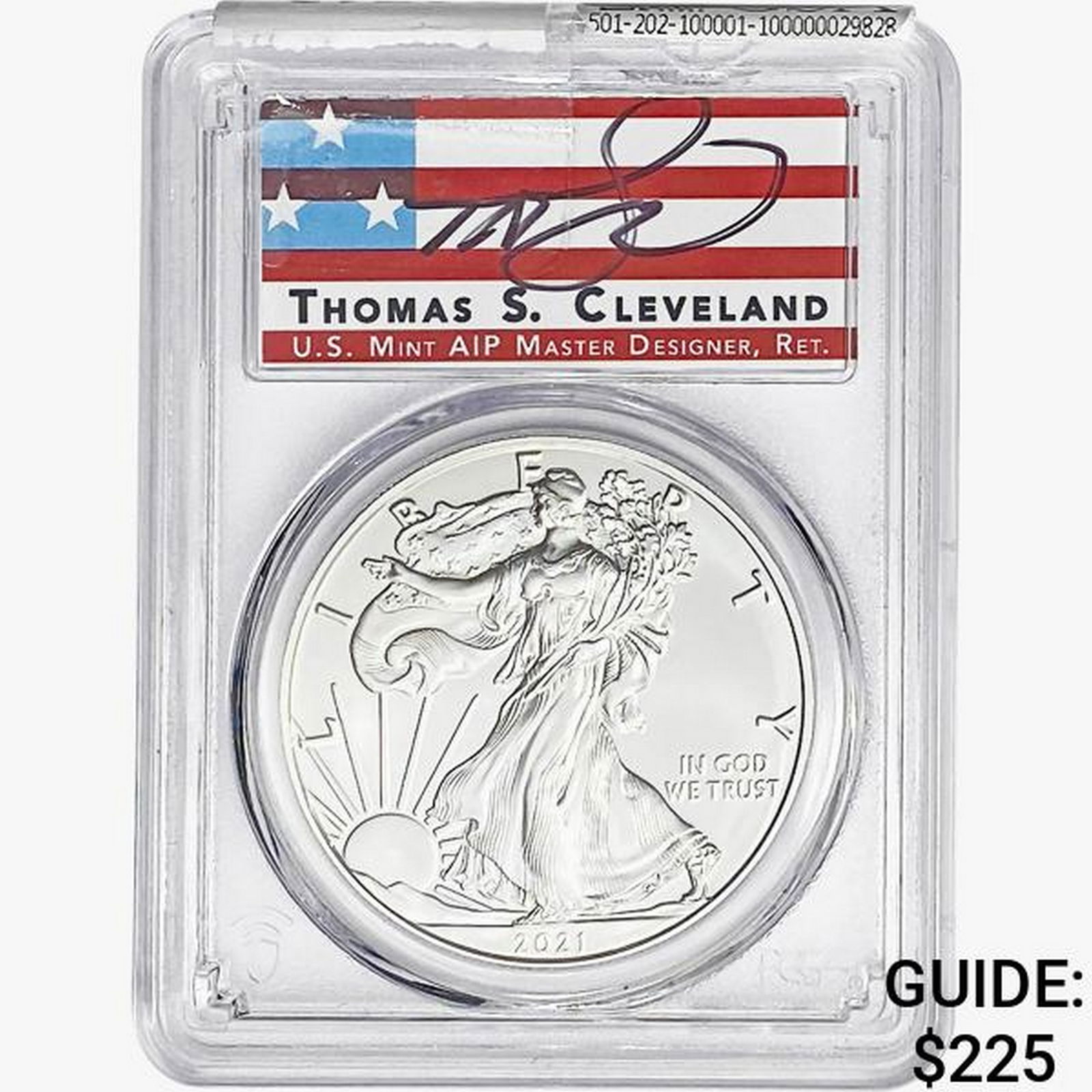 2021-S Silver Eagle PCGS MS70 FDI EI (1 of 2)
