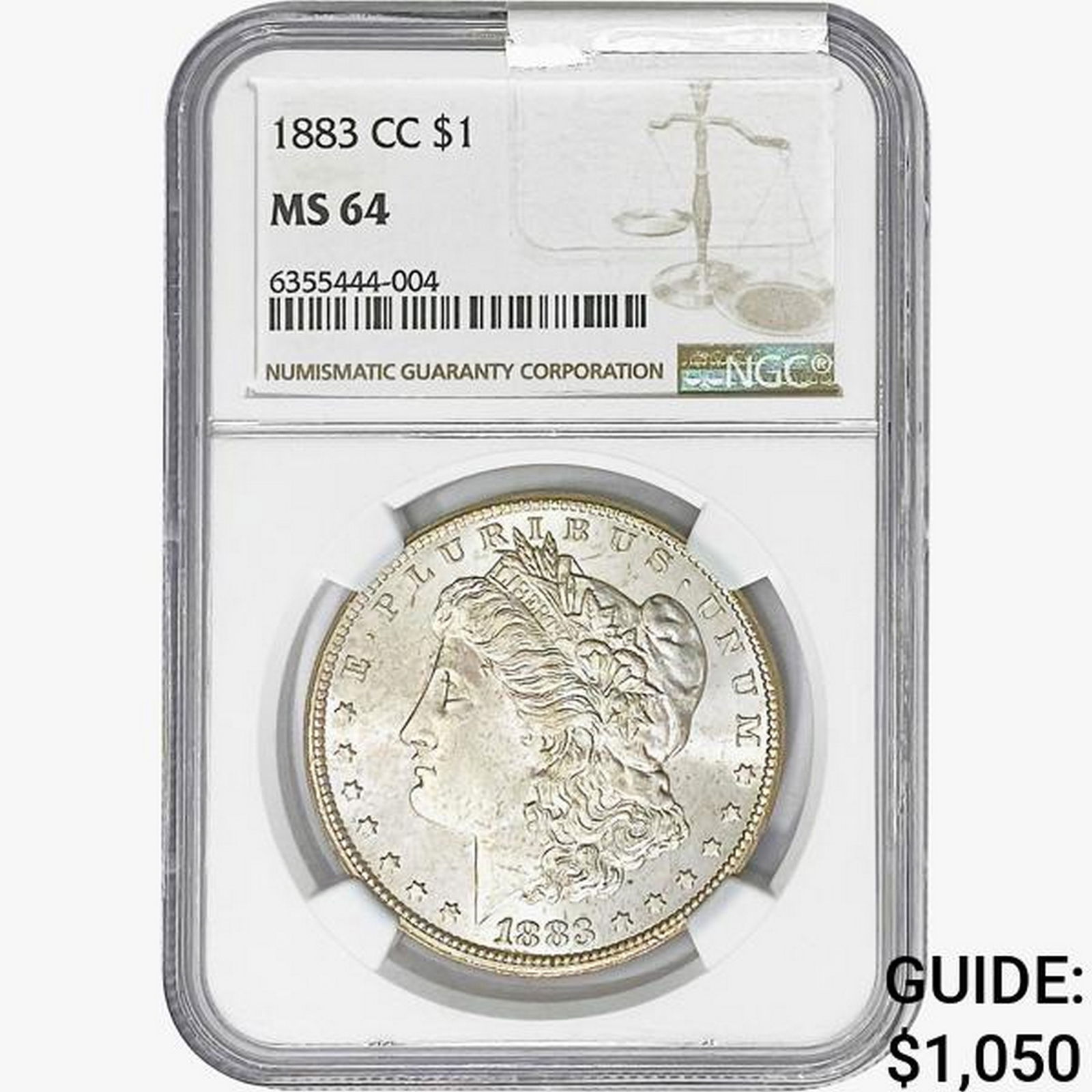 1883-CC Morgan Silver Dollar NGC MS64 (1 of 2)