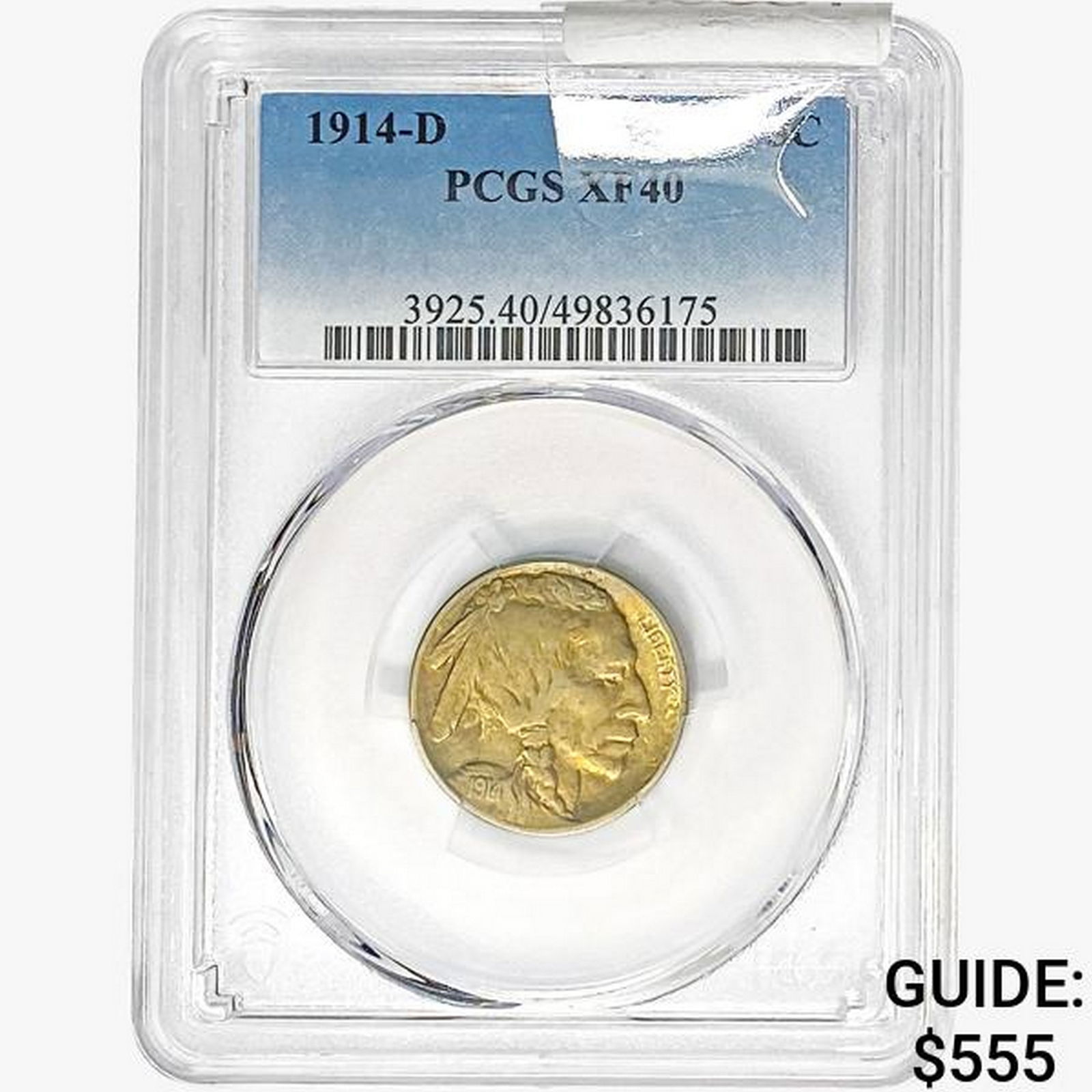 1914-D Buffalo Nickel PCGS XF40 (1 of 2)