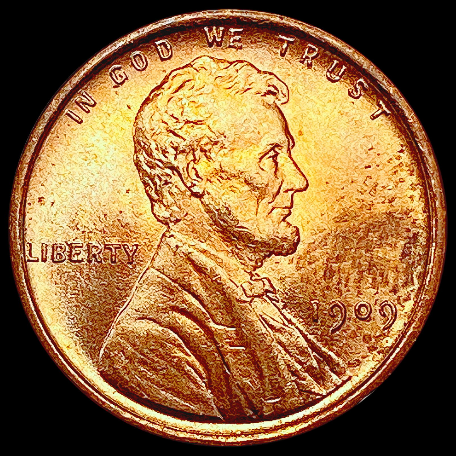 1909 Wheat Cent CHOICE BU: 1909 Wheat Cent CHOICE BU