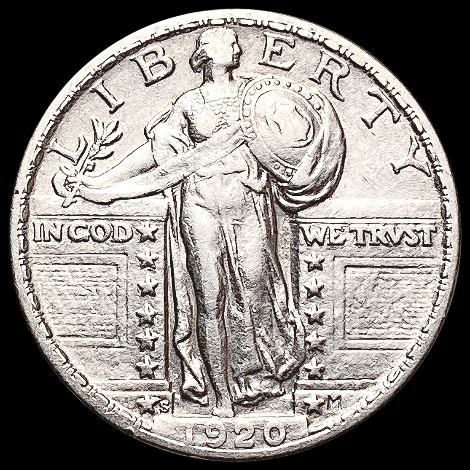 1920-S Standing Liberty Quarter UNCIRCULATED: 1920-S Standing Liberty Quarter UNCIRCULATED