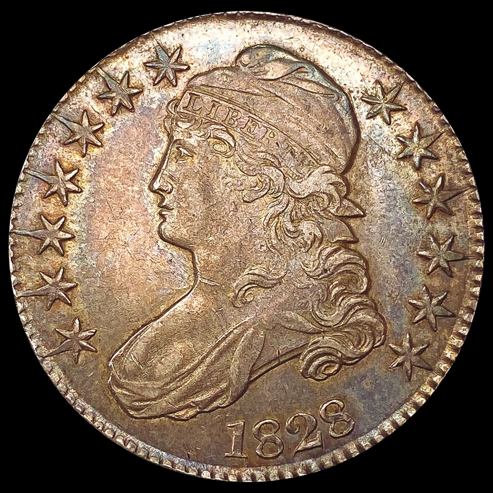 1828 Capped Bust Half Dollar CHOICE AU (1 of 2)