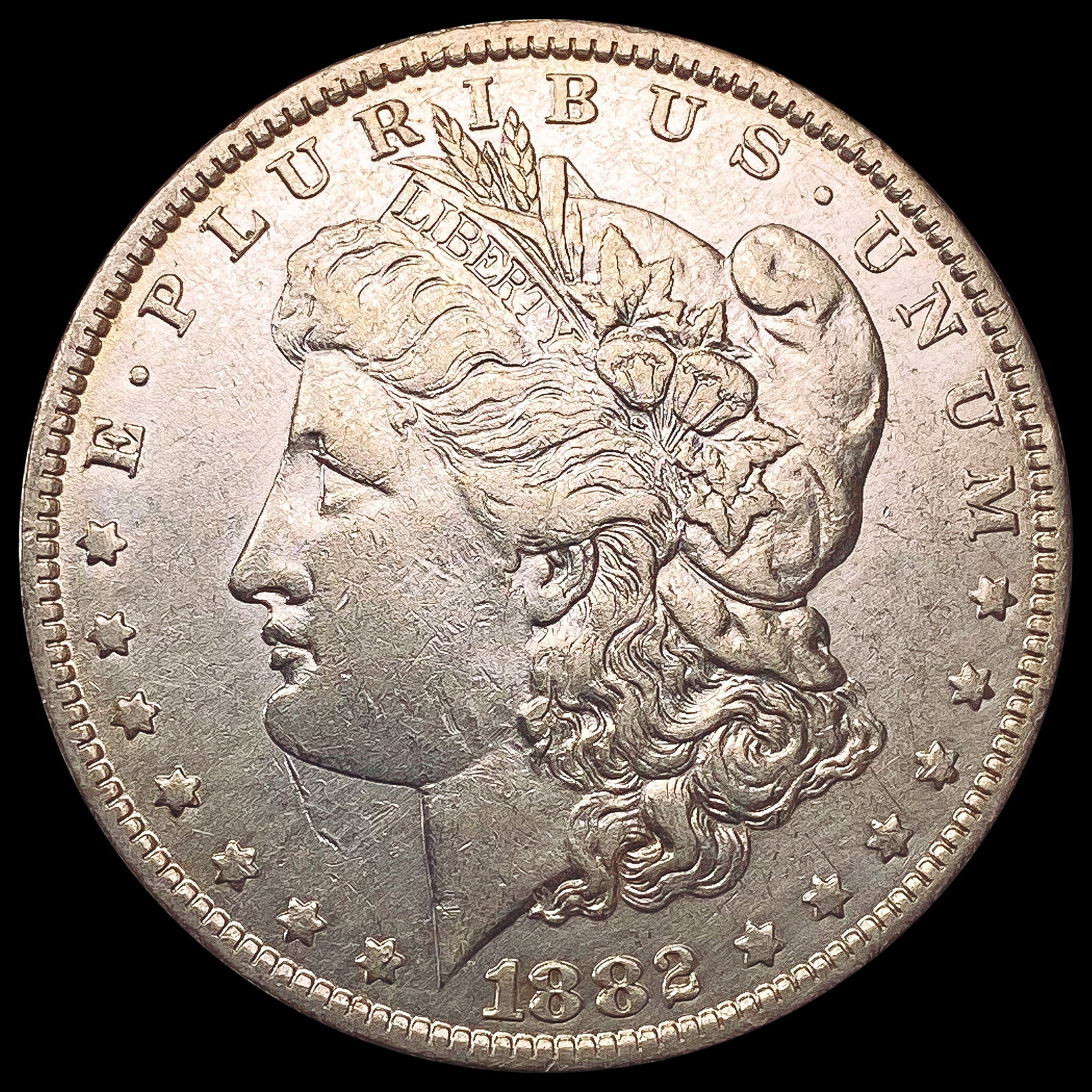 1882-O/S Morgan Silver Dollar NEARLY UNCIRCULATED (1 of 2)