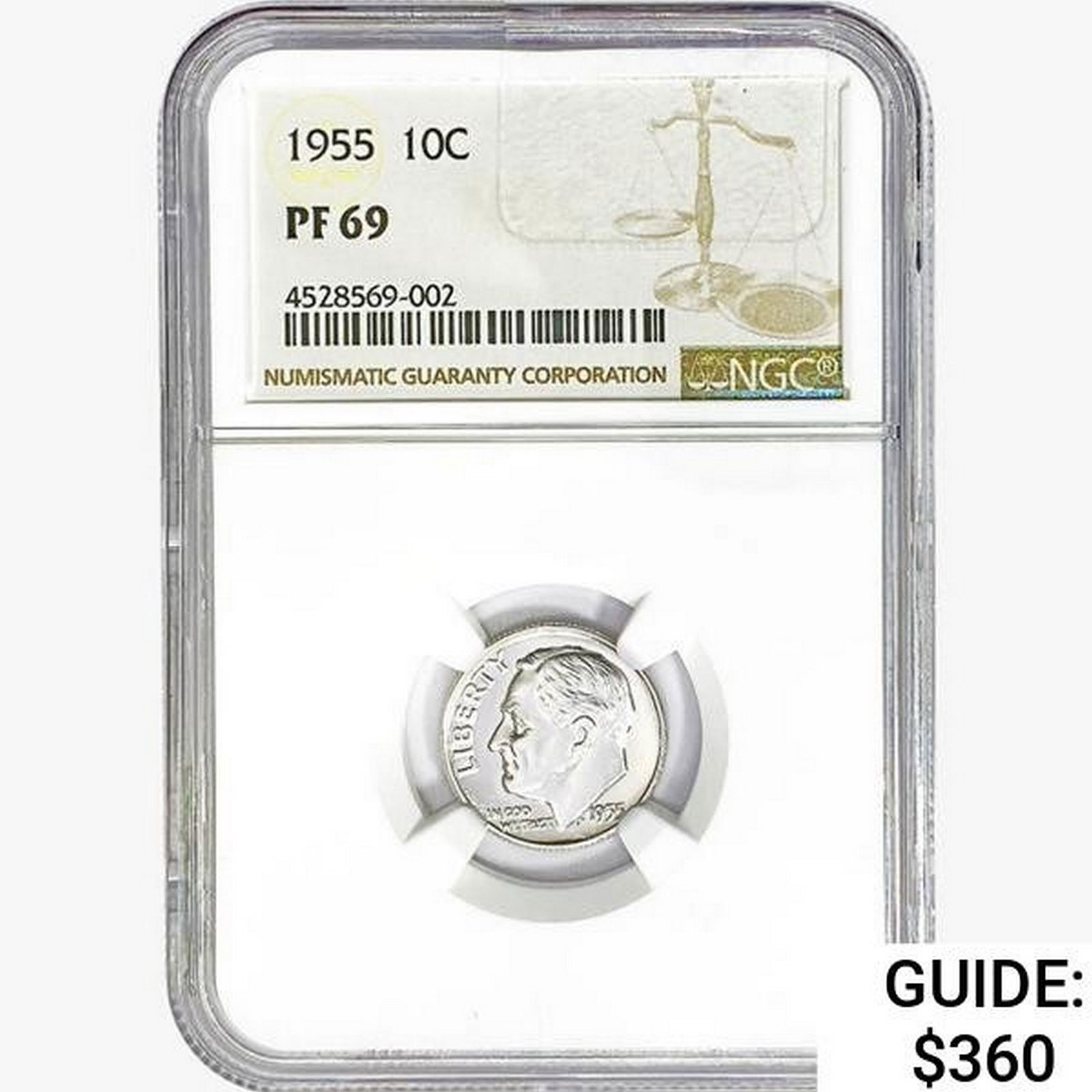 1955 Roosevelt Dime NGC PF69 (1 of 2)