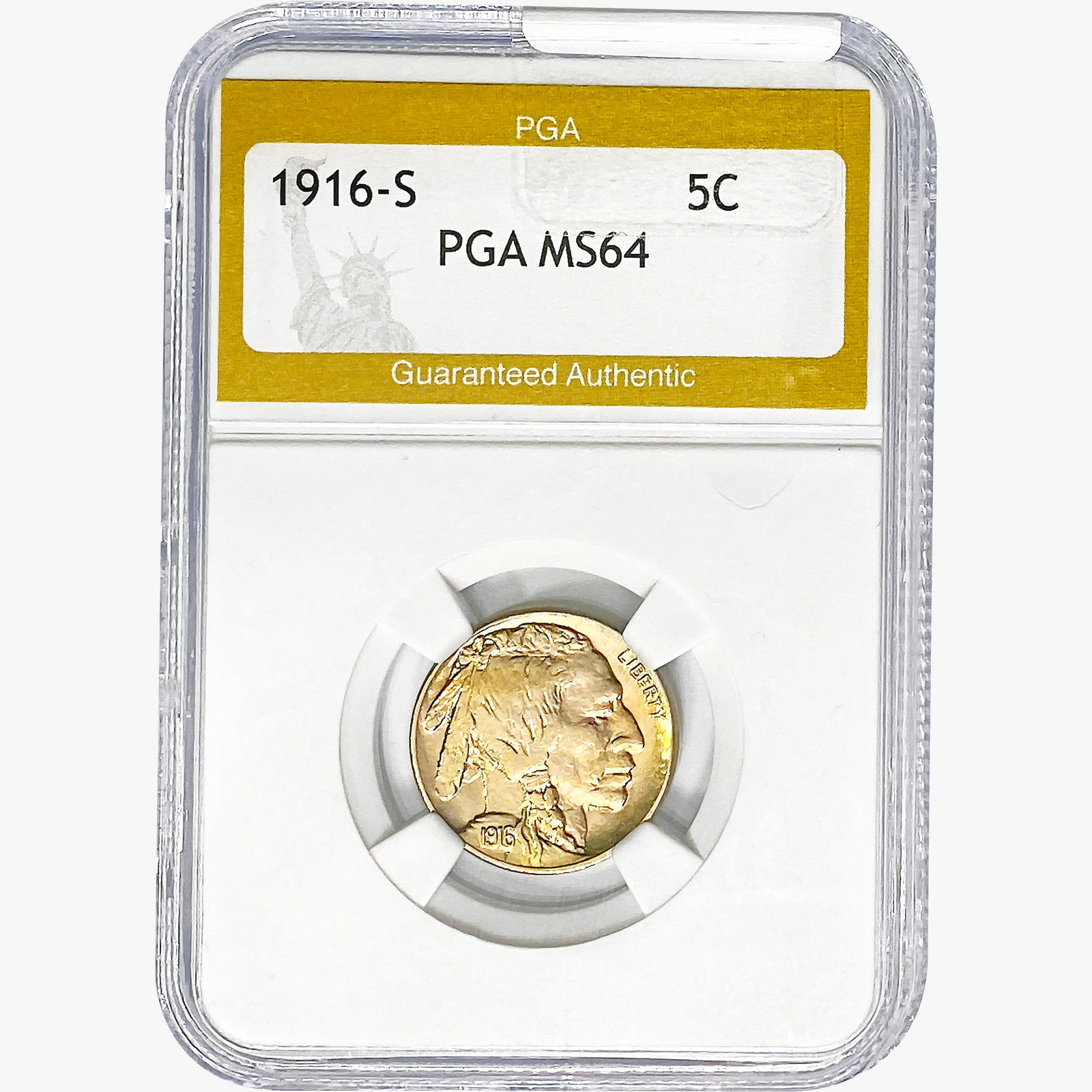 1916-S Buffalo Nickel PGA MS64 (1 of 2)