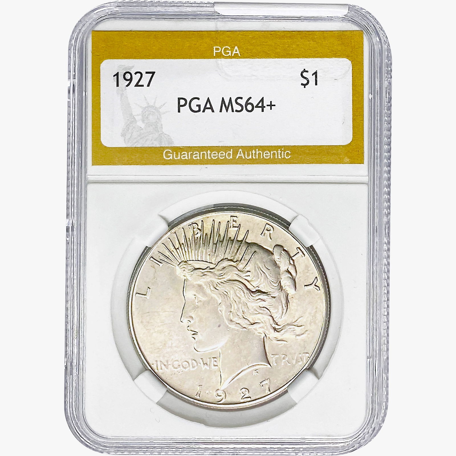 1927 Silver Peace Dollar PGA MS64+ (1 of 2)
