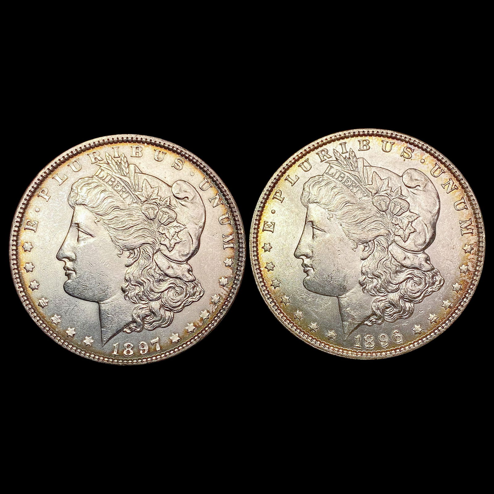 [2] 1896-1897 Morgan Silver Dollar UNCIRCULATED (1 of 2)