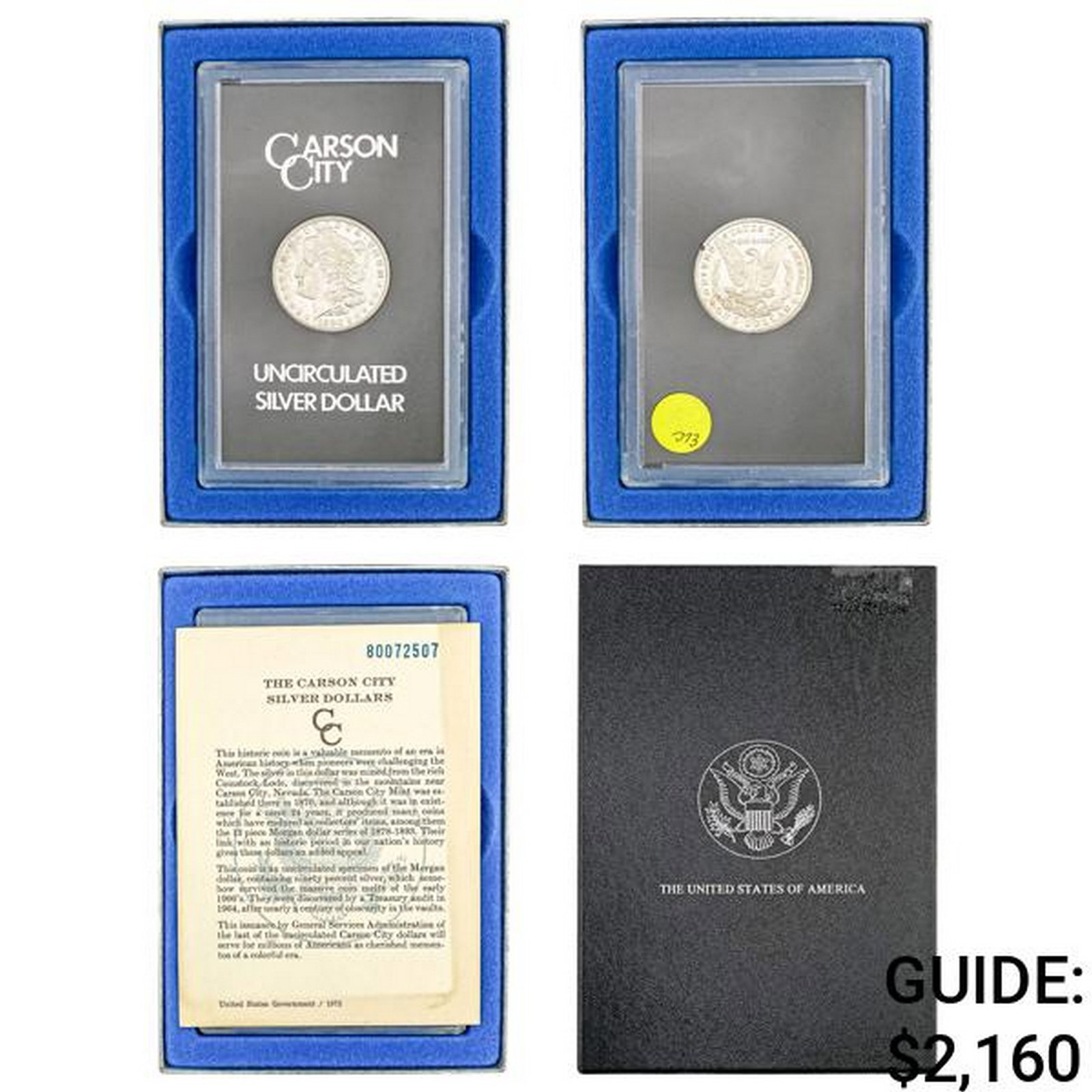 1880-CC Morgan Silver Dollar  UNC GSA Hoard (1 of 5)