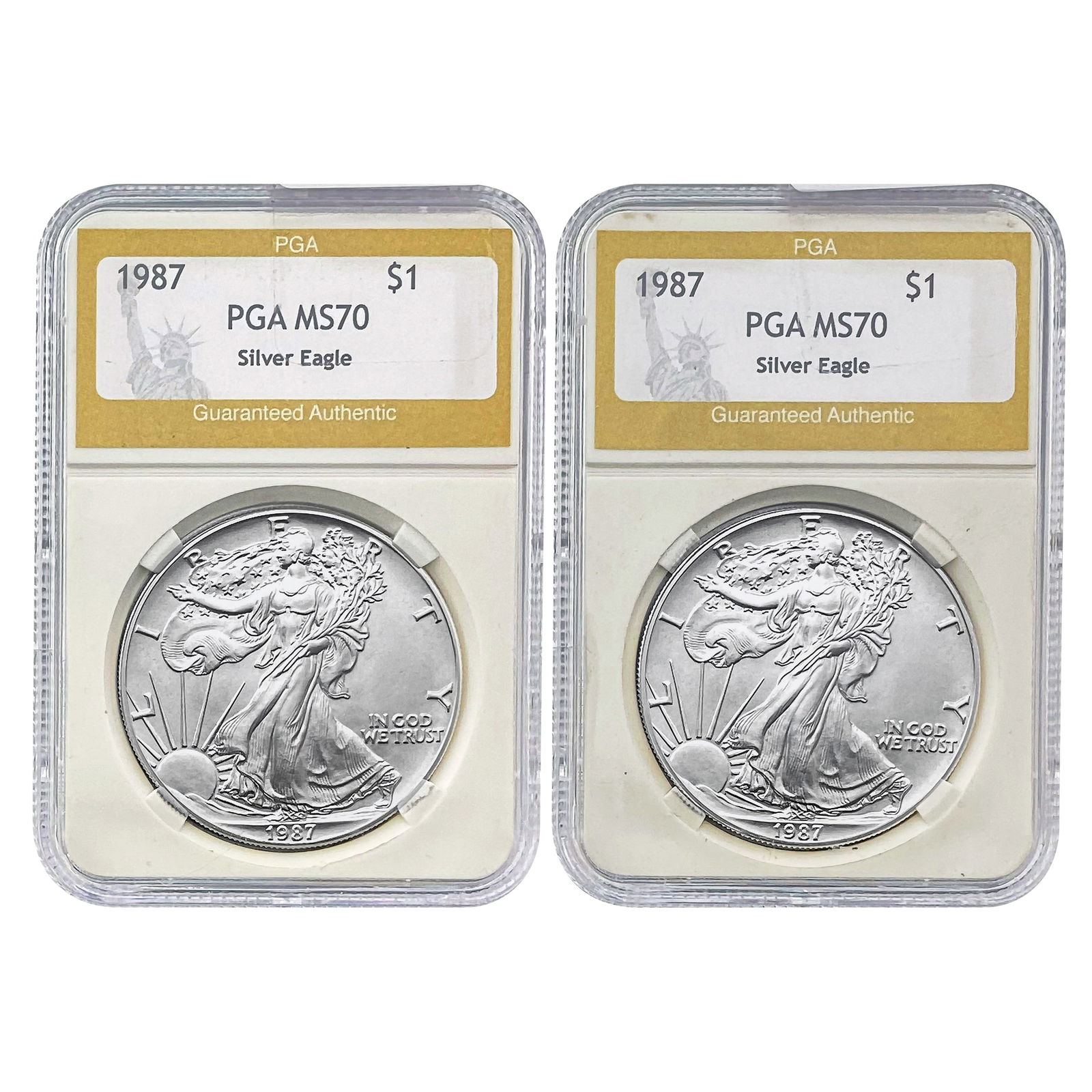 [2] 1987 Silver Eagle PGA MS70 (1 of 5)
