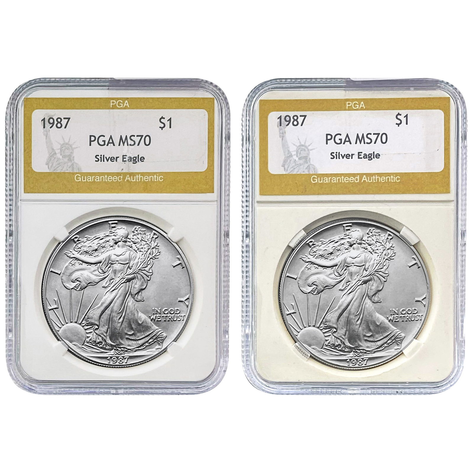 [2] 1987 Silver Eagle PGA MS70 (1 of 5)