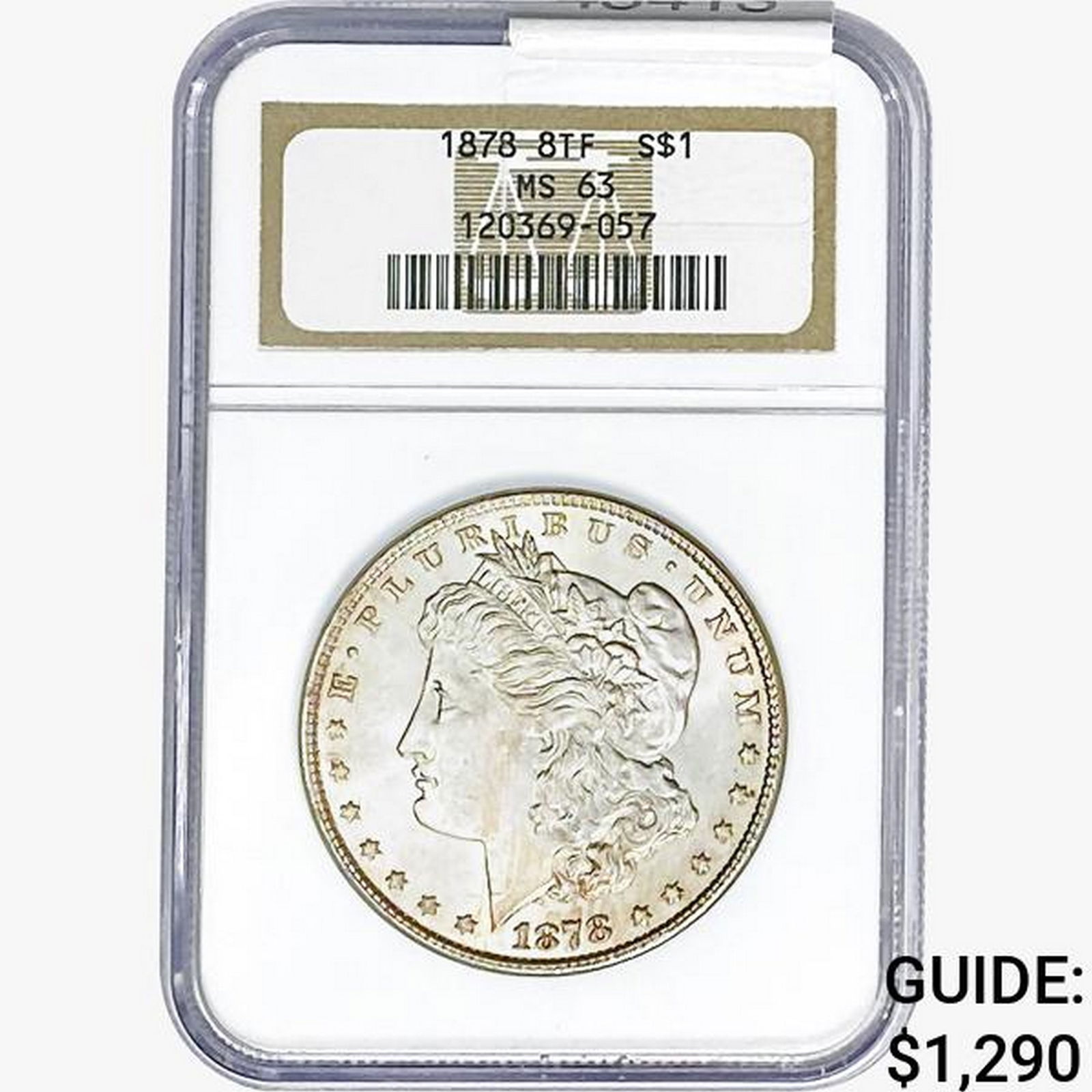 1878 8TF Morgan Silver Dollar NGC MS63 (1 of 2)