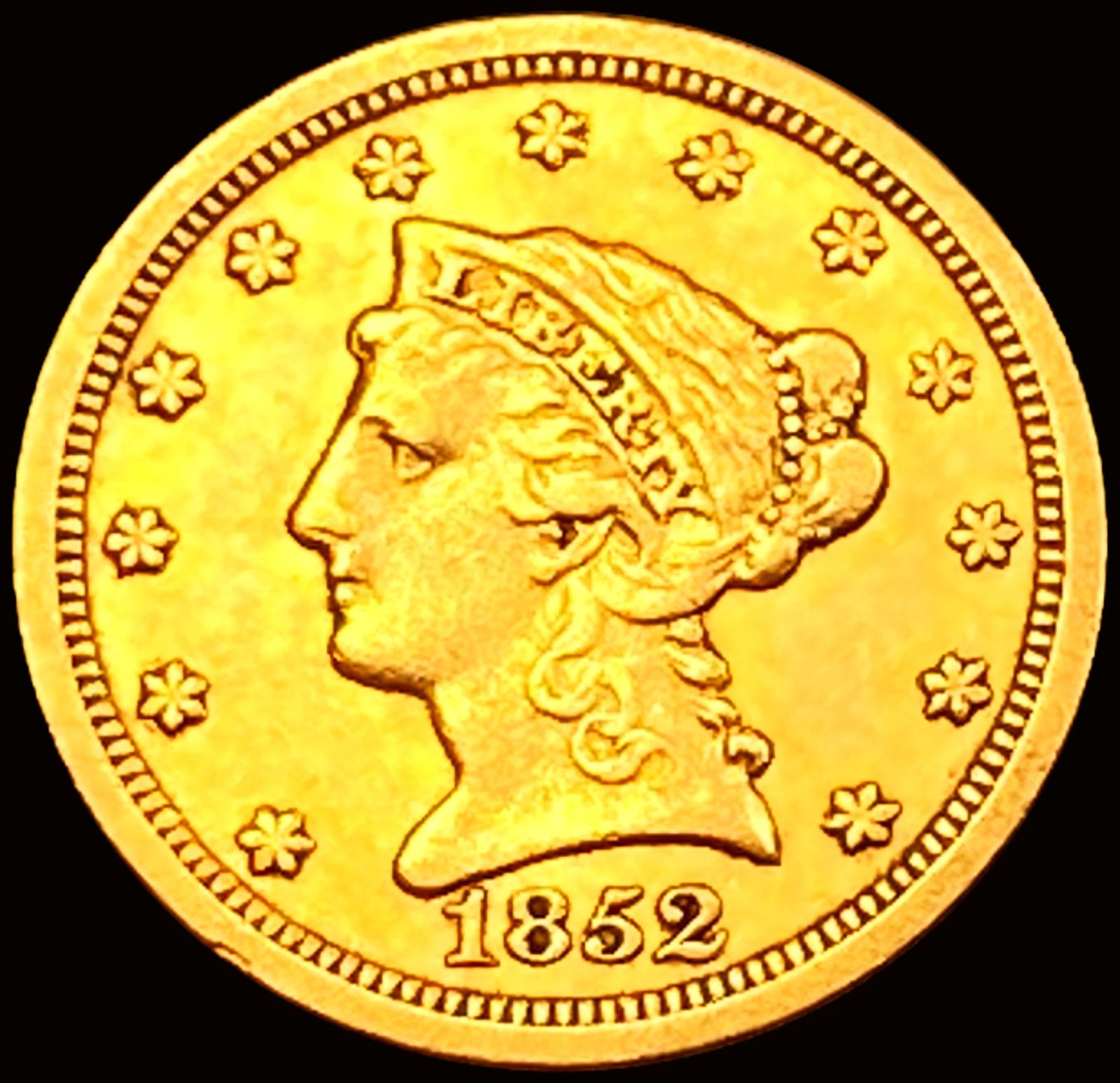 1852-O $2.50 Gold Quarter Eagle CHOICE AU (1 of 2)