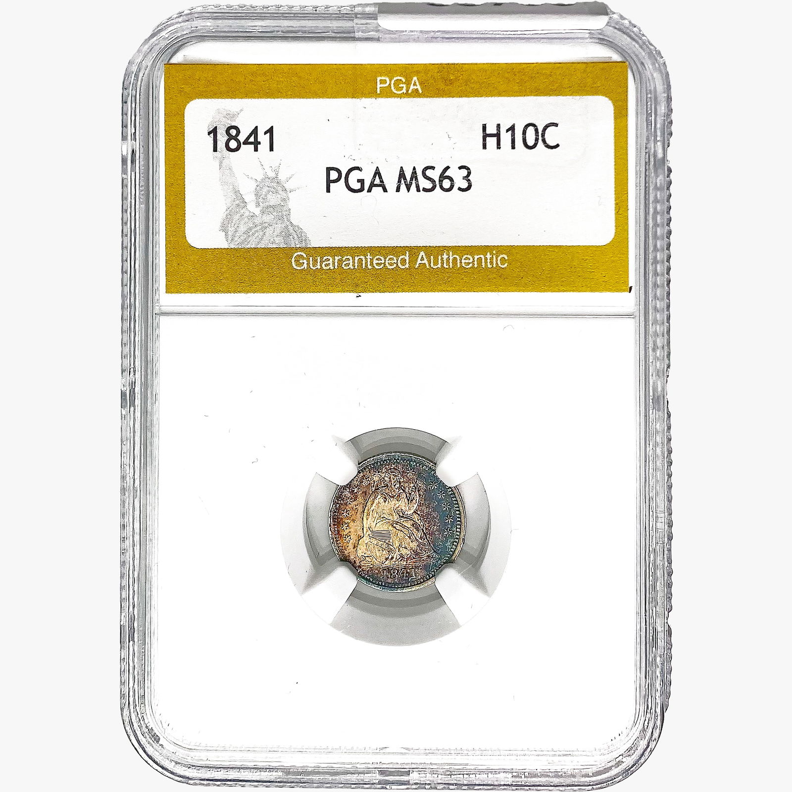 1841 Seated Liberty Half Dime PGA MS63 (1 of 2)