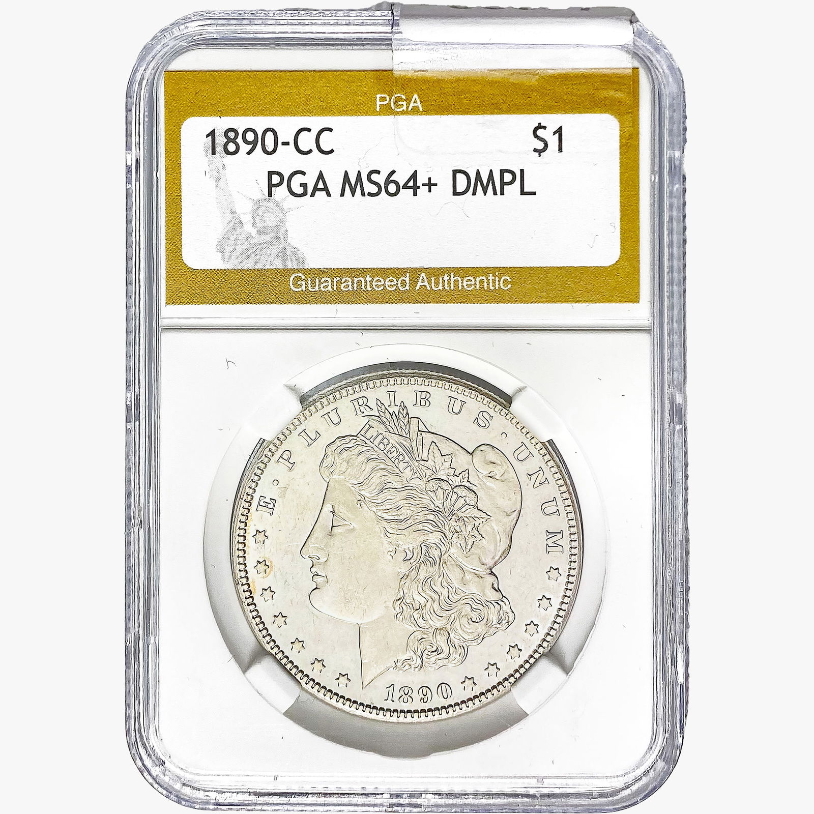 1890-CC Morgan Silver Dollar PGA MS64+ DMPL (1 of 2)