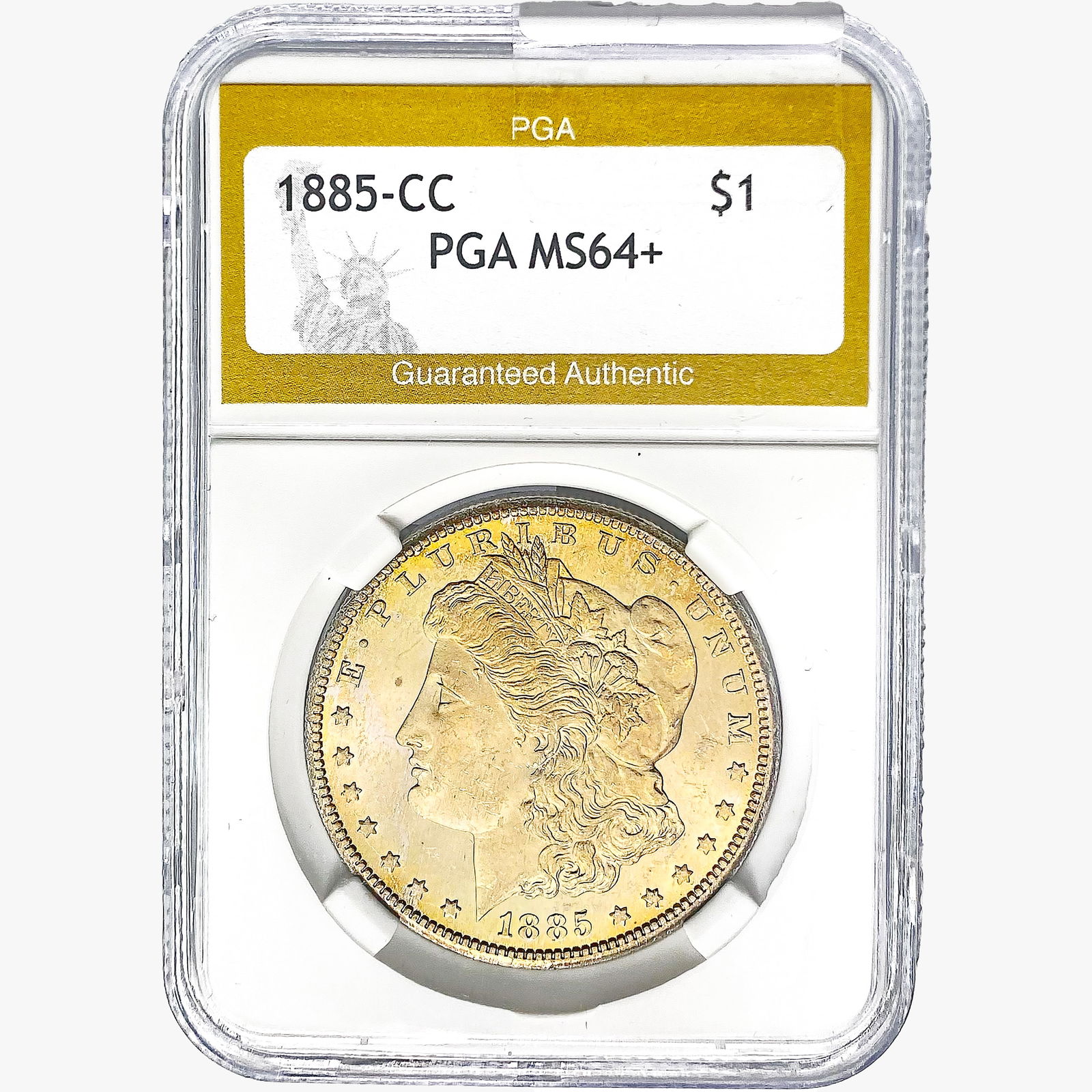 1885-CC Morgan Silver Dollar PGA MS64+ (1 of 2)
