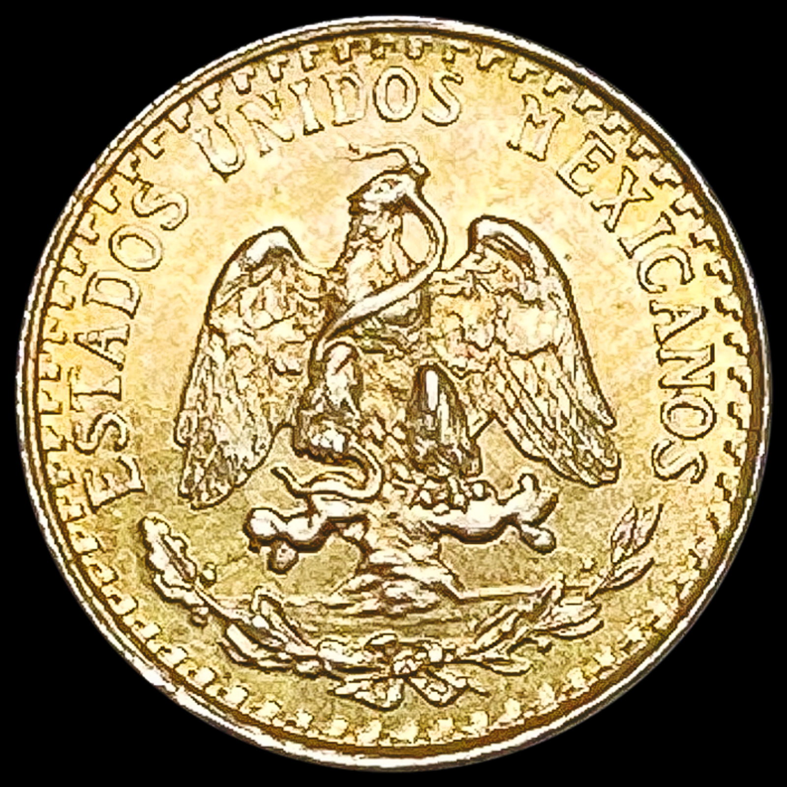 1945 Mexico Gold 2 Pesos 0.0482oz GEM BU: 1945 Mexico Gold 2 Pesos 0.0482oz GEM BU