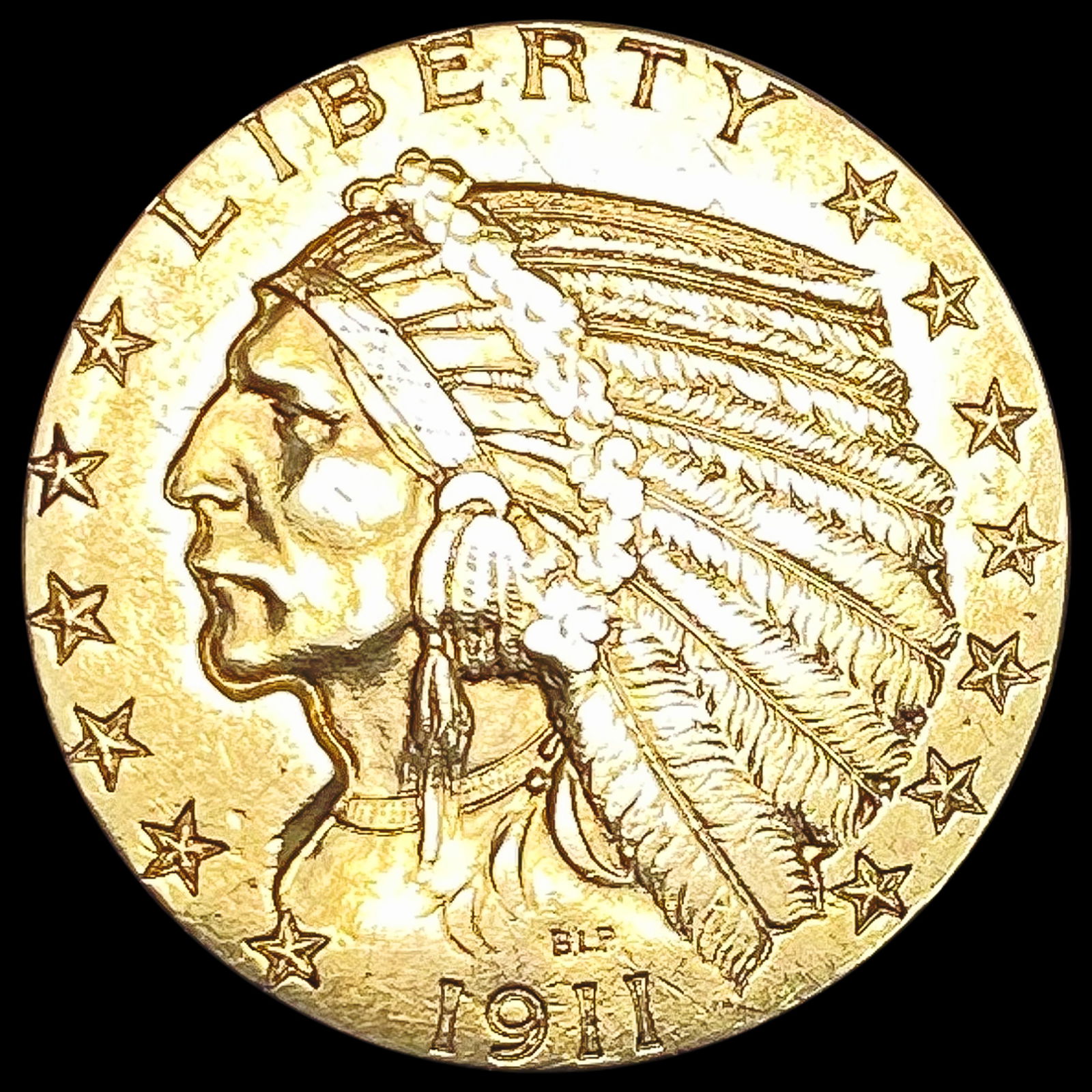 1911 $5 Gold Half Eagle CLOSELY UNCIRCULATED (1 of 2)