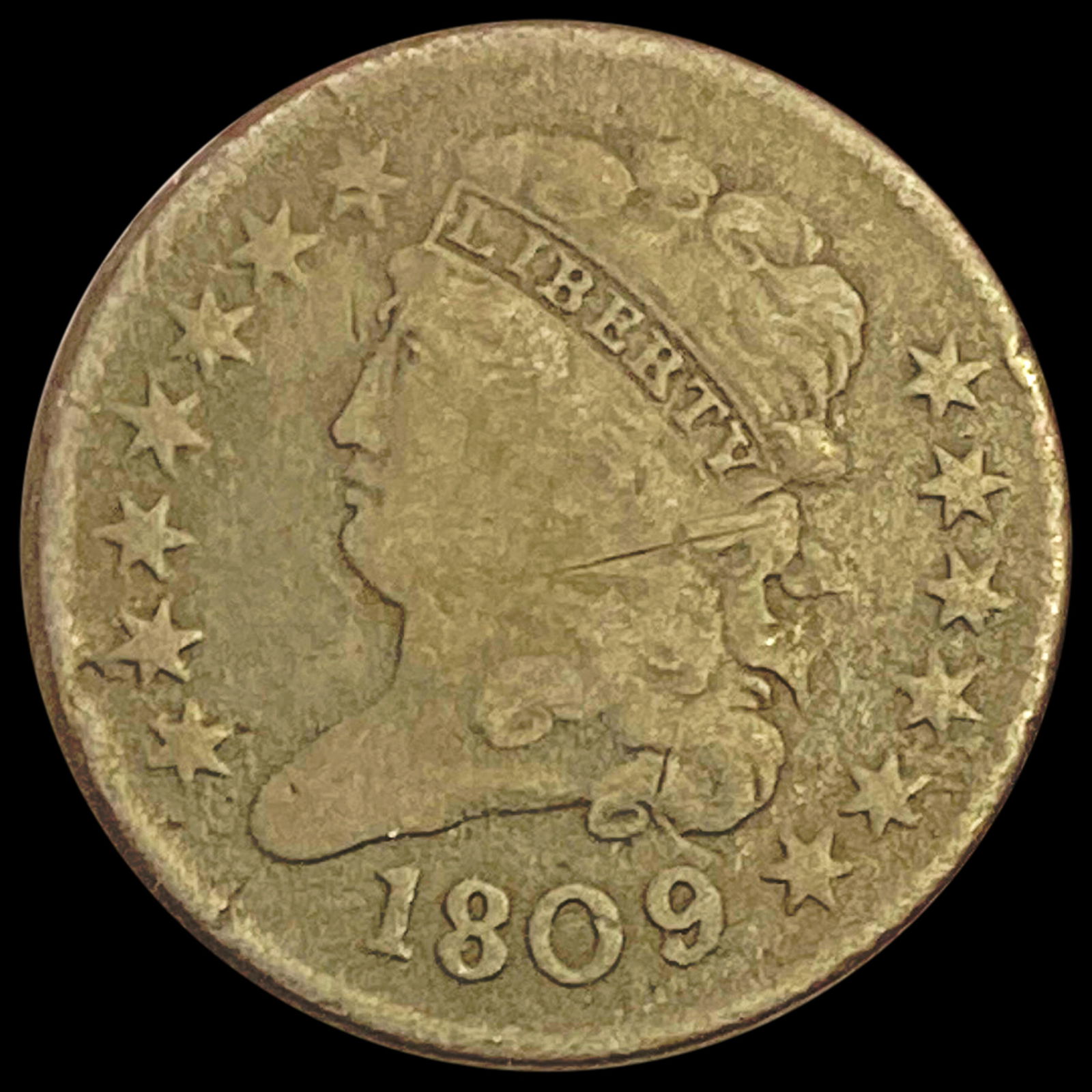 1809 Classic Head Half Cent NICELY CIRCULATED (1 of 2)