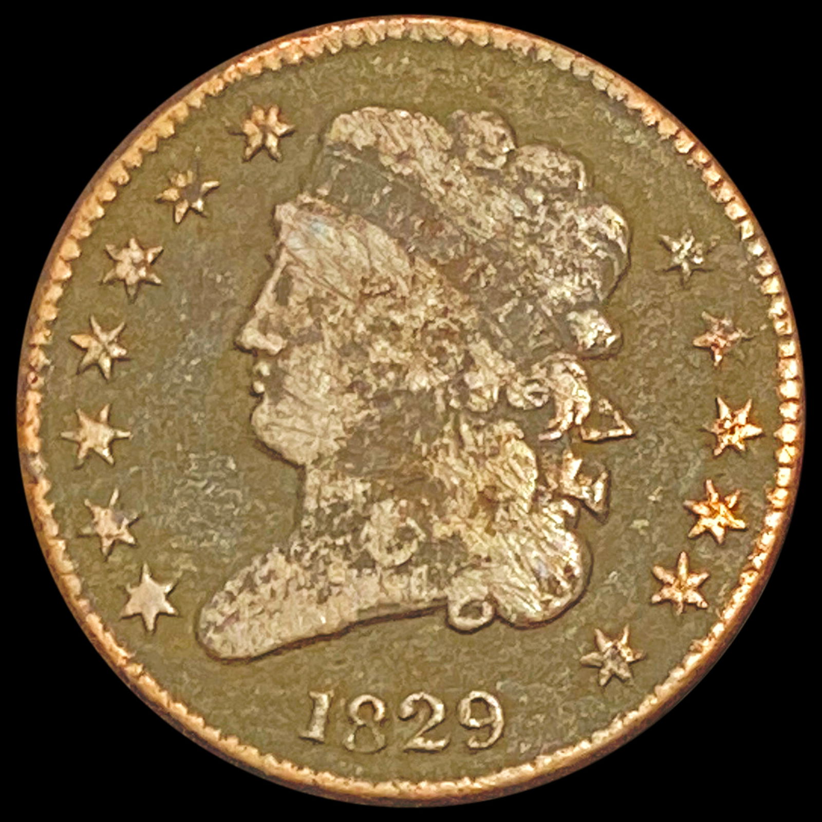 1829 Classic Head Half Cent NICELY CIRCULATED (1 of 2)