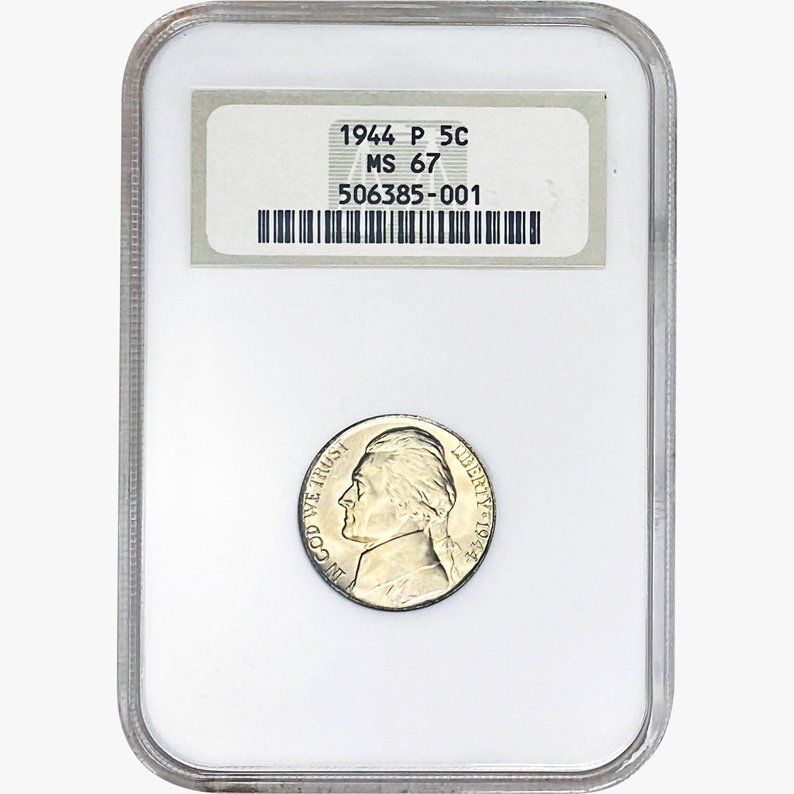 1944 Jefferson Nickel NGC MS67: 1944 Jefferson Nickel NGC MS67