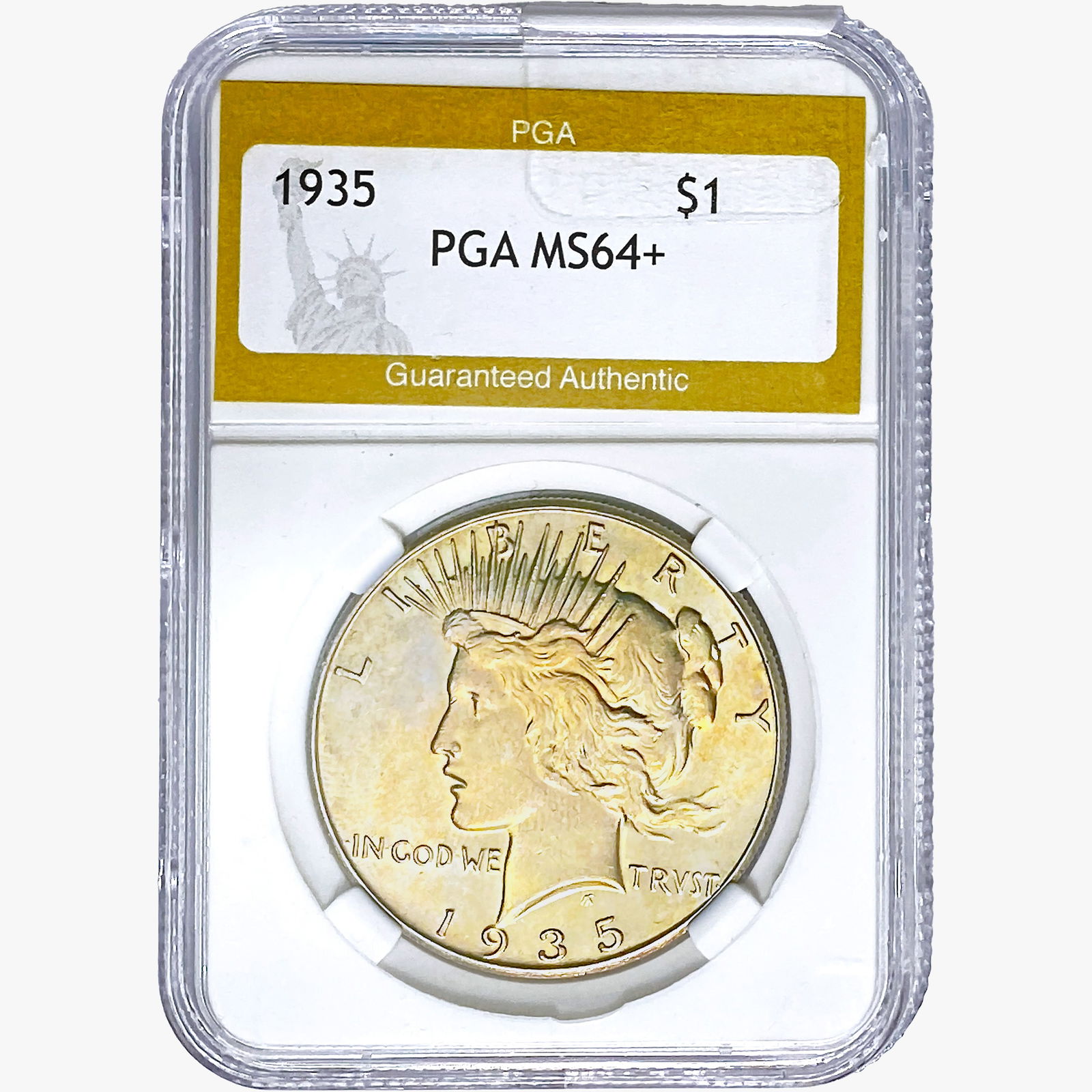 1935 Silver Peace Dollar PGA MS64+ (1 of 2)