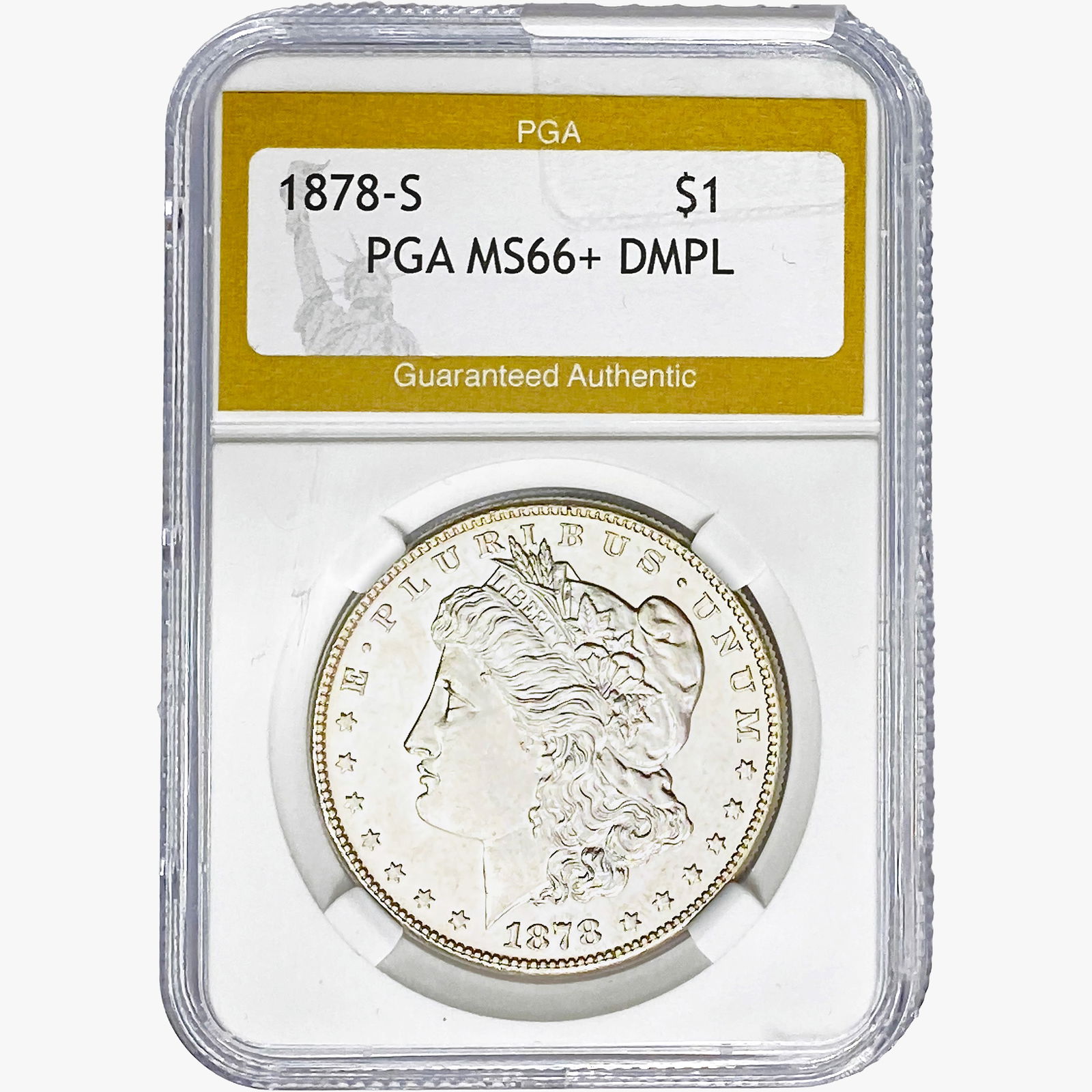 1878-S Morgan Silver Dollar PGA MS66+ DMPL (1 of 2)
