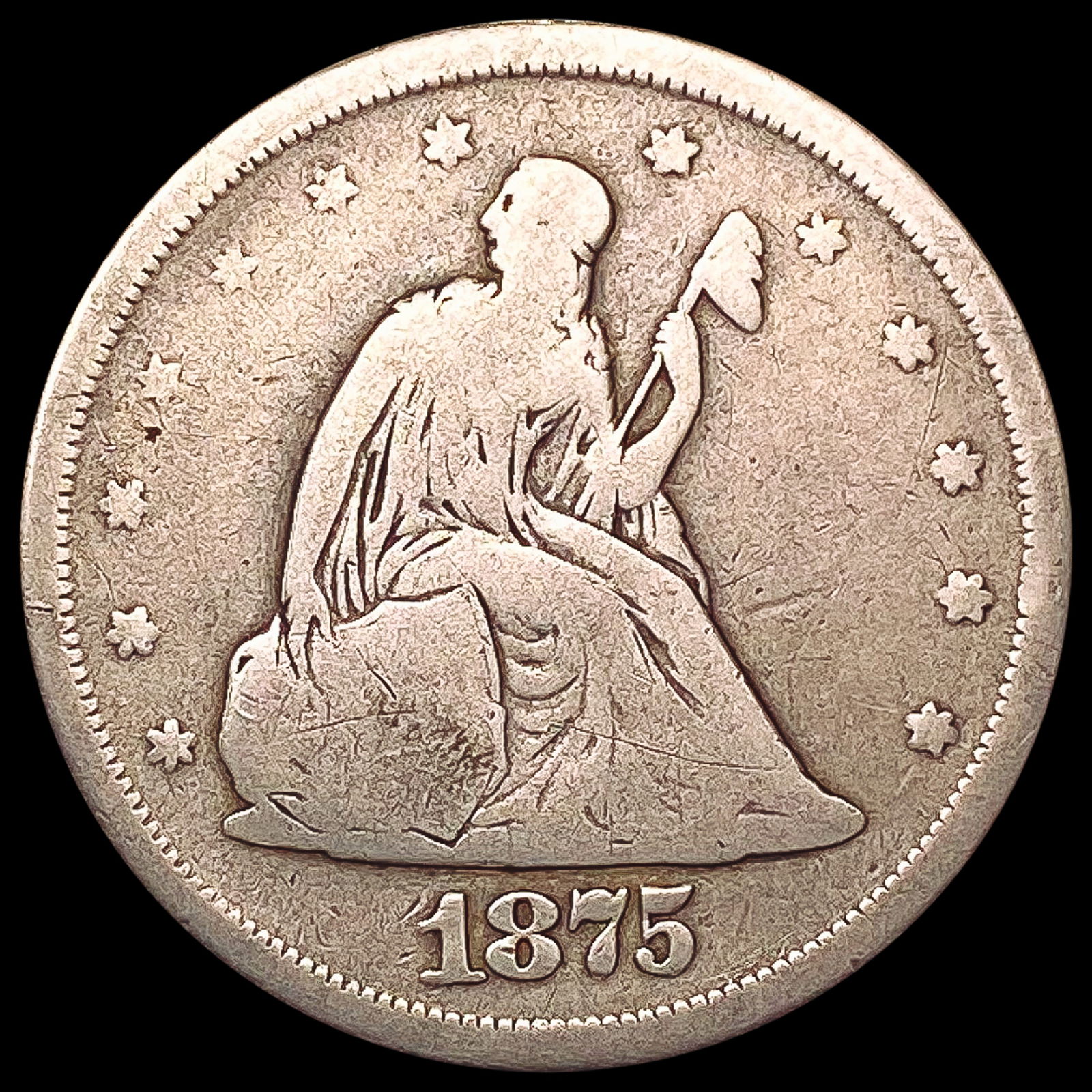 1875-S Twenty Cent Piece NICELY CIRCULATED (1 of 2)