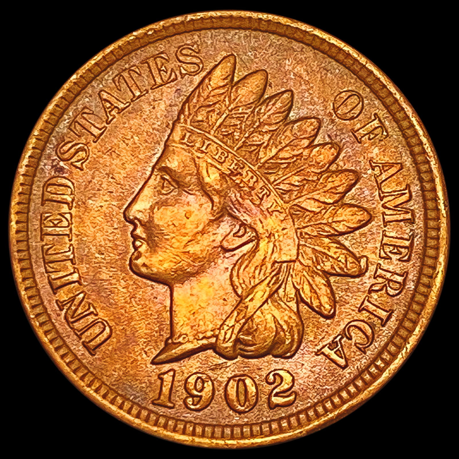 1902 Red Indian Head Cent UNCIRCULATED (1 of 2)