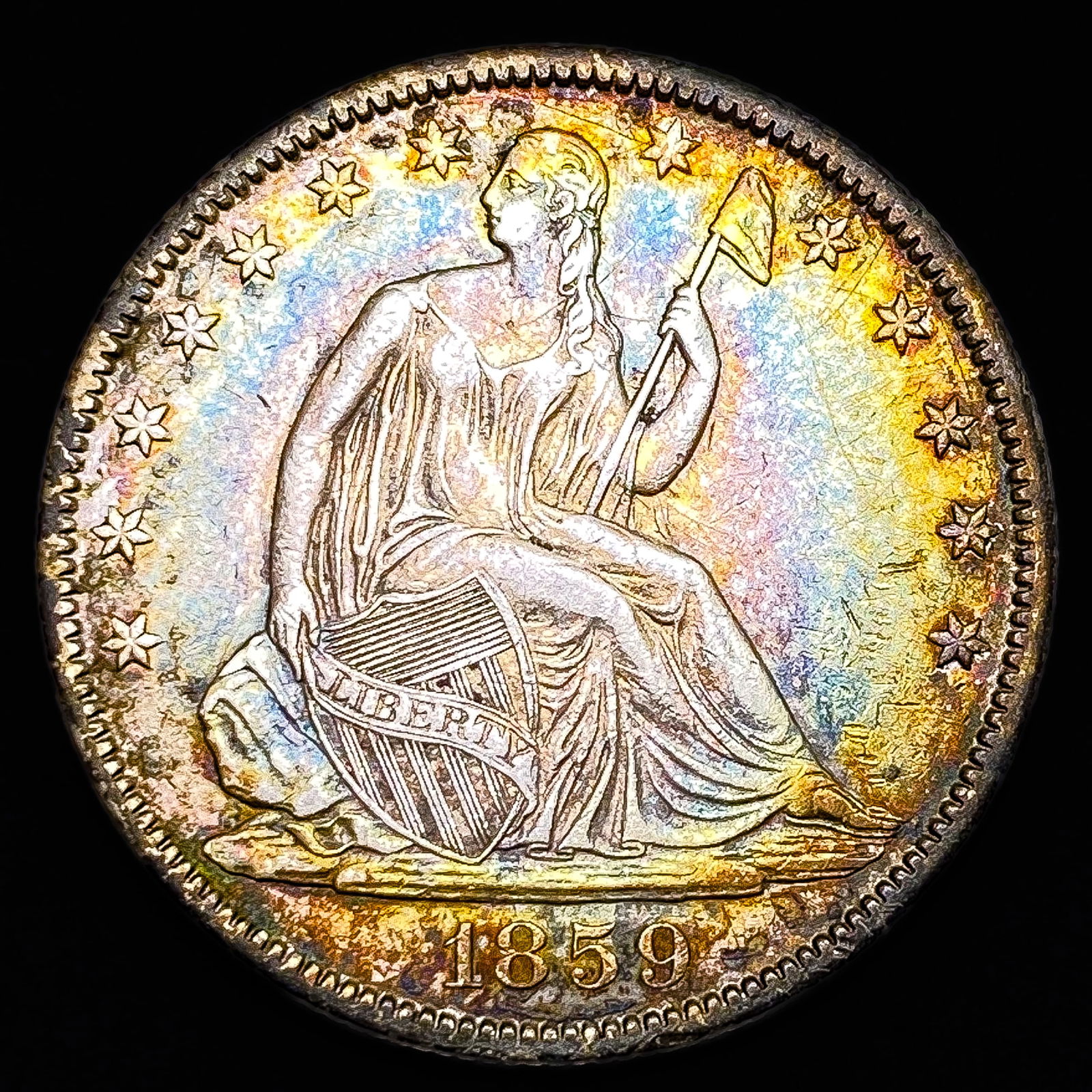 1859-O Seated Liberty Half Dollar CLOSELY UNCIRCULATED (1 of 2)