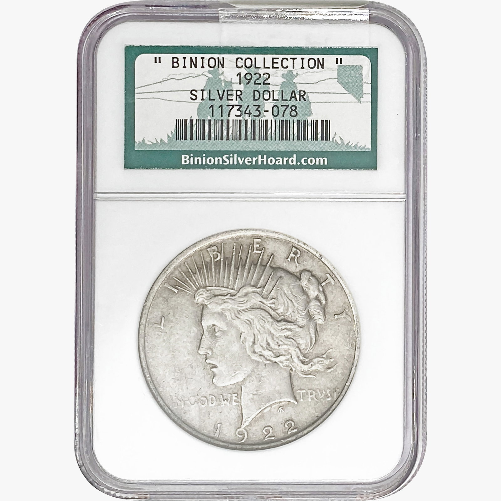 1922 Silver Peace Dollar NGC UNCIRCULATED: 1922 Silver Peace Dollar NGC UNCIRCULATED