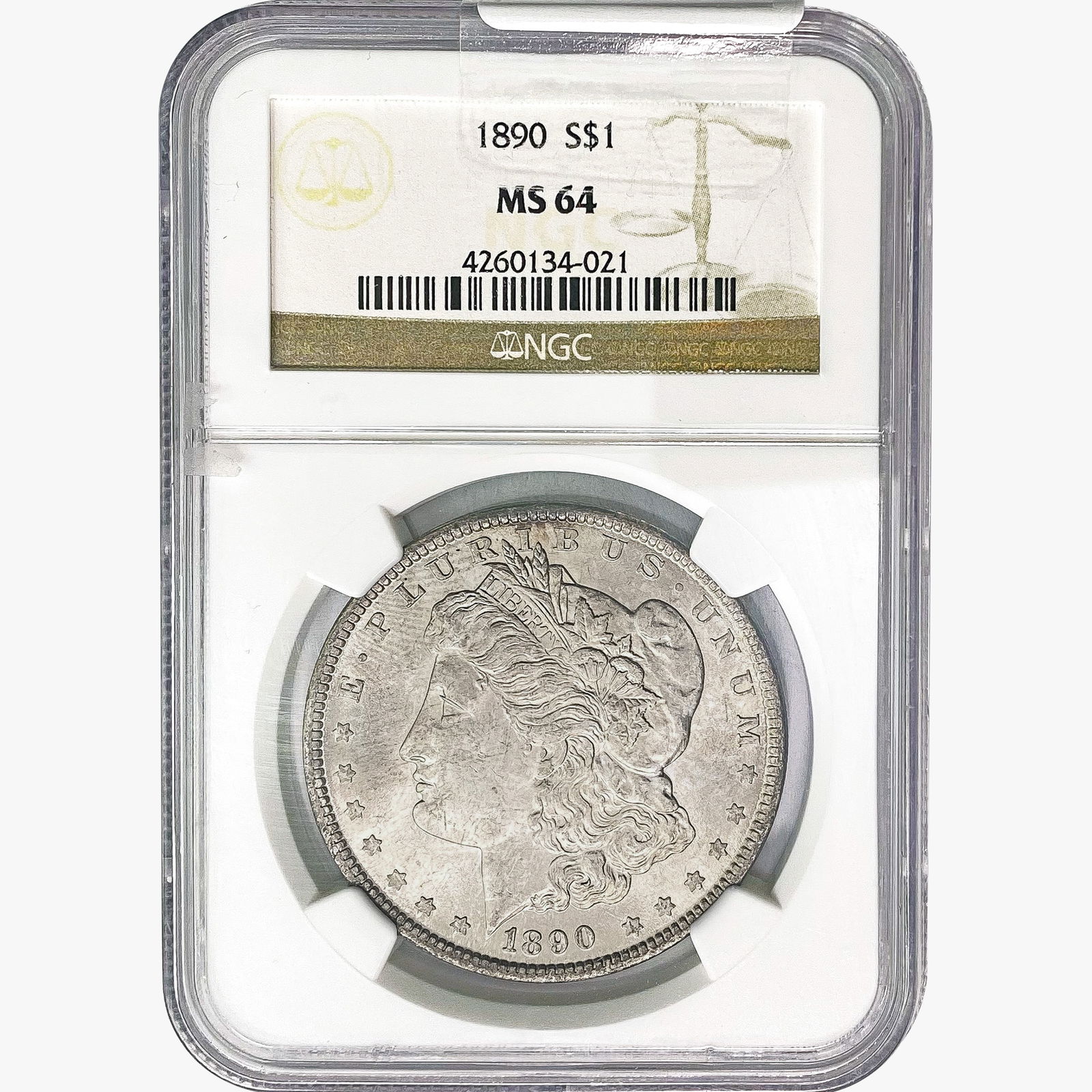 1890 Morgan Silver Dollar NGC MS64 (1 of 2)